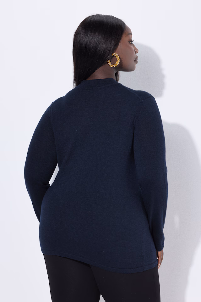 Merino Silk Blend V-Neck Sweater