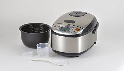 Cuiseur à riz et chauffe-riz Zojirushi, 3 tasses, inox noir
