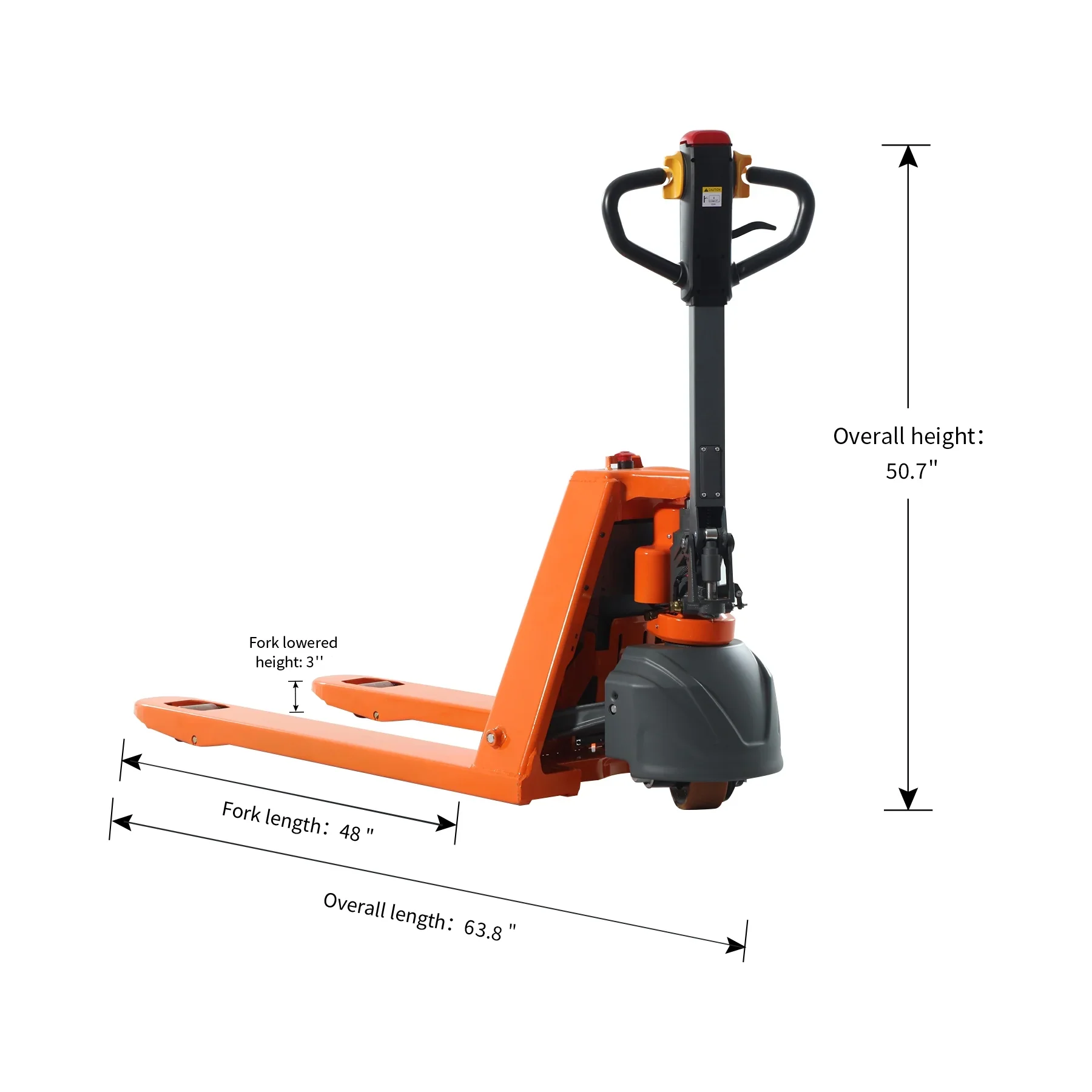 Tory Carrier 3300lbs Mini Type Electric Pallet Truck Jack Li-Ion Battery 24V/20AH
