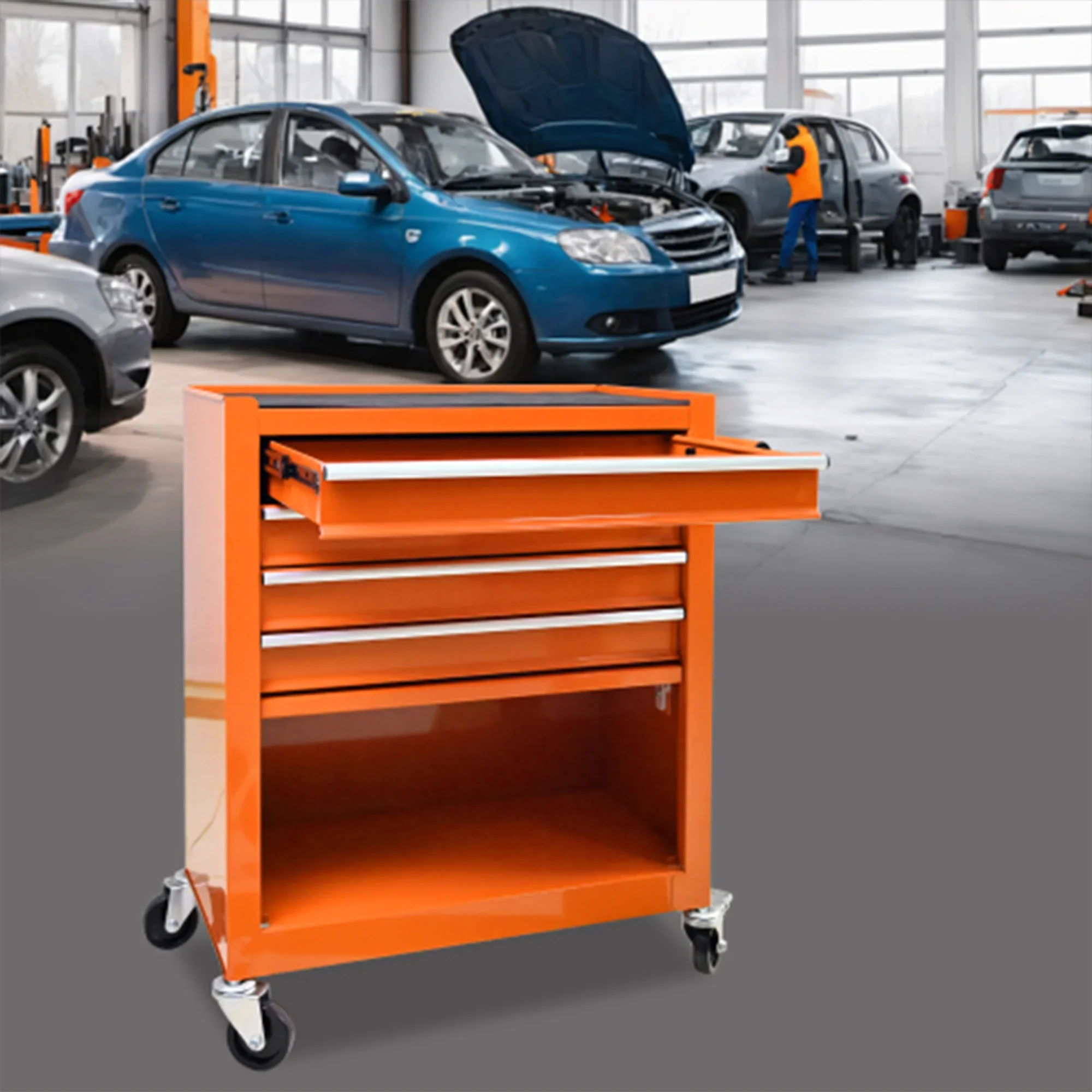 ARTMAN 4 Drawers Rolling Tool Cart With Wheels,Metal Tool Chest Garage Storage Cabinet,Removable Toolbox Organizer for Workshop, Garage