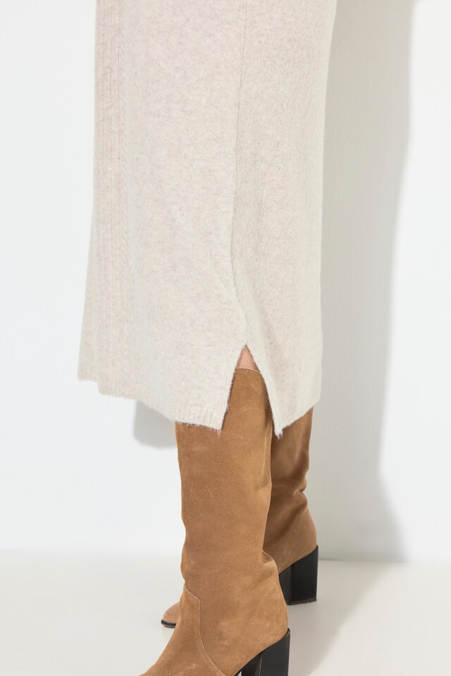 Cable Knit Long Sleeve Dress