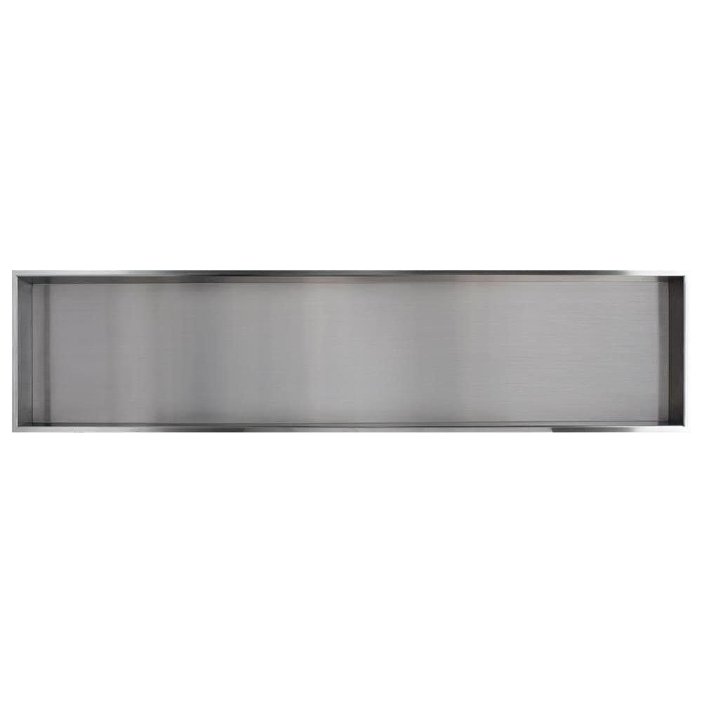 Transolid Sth5814 58.5-in. Recessed Stainless Steel Shower Storage Pod