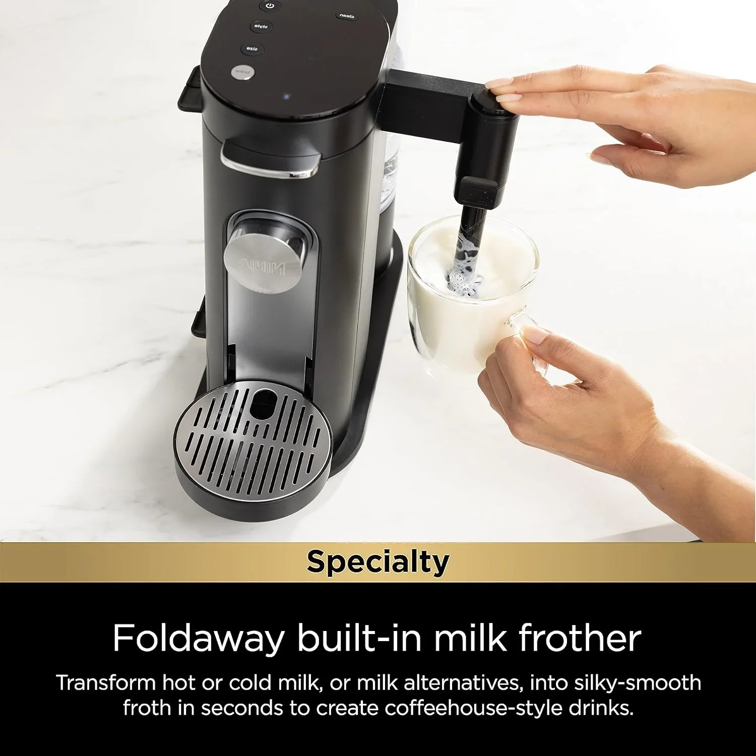 Cafetière Ninja à dosettes individuelles, compatible K-Cup, 4 méthodes d'infusion