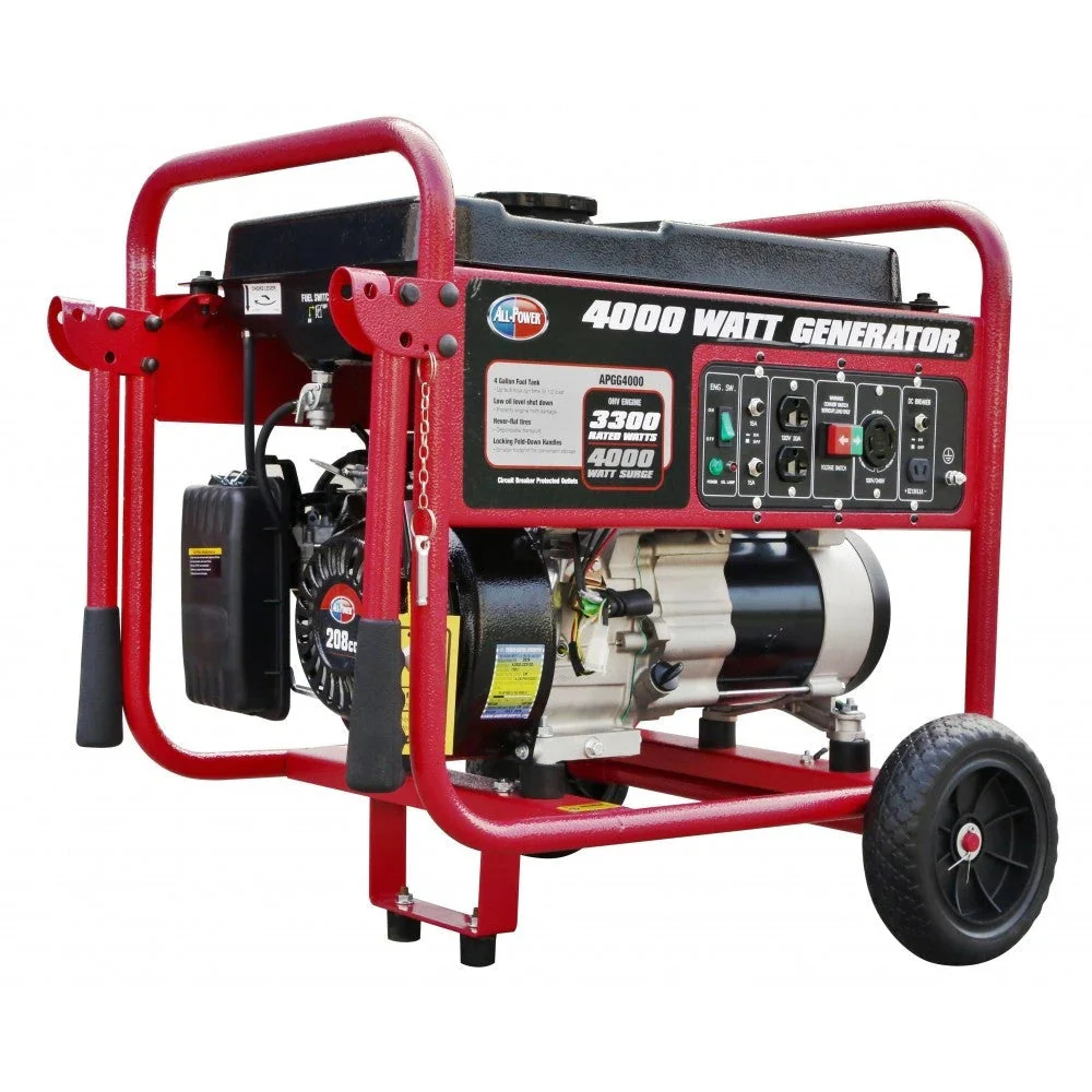 Générateur 4000 watts APGG4000, générateur portable 4000W pour alimentation de secours à domicile, alimentation de secours pour camping-car, alimentation de secours pour la restauration après un ouragan.