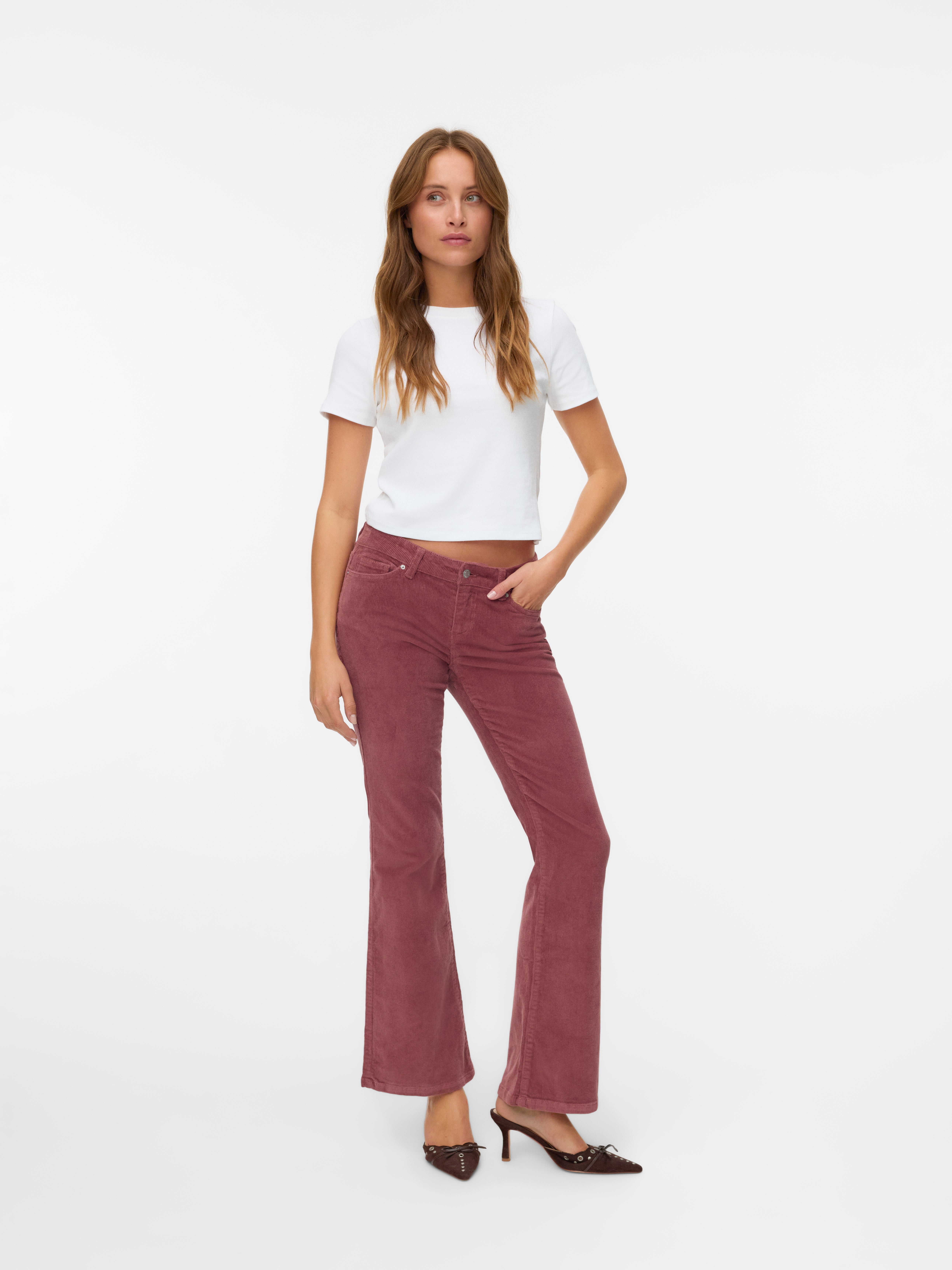 VERO MODA® VMSIGI Low rise Corduroy Trousers
