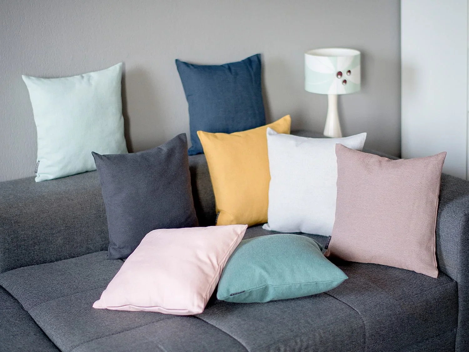 MAGMA Lot de 2 housses de coussin, 40 x 40 cm ou 50 x 50 cm