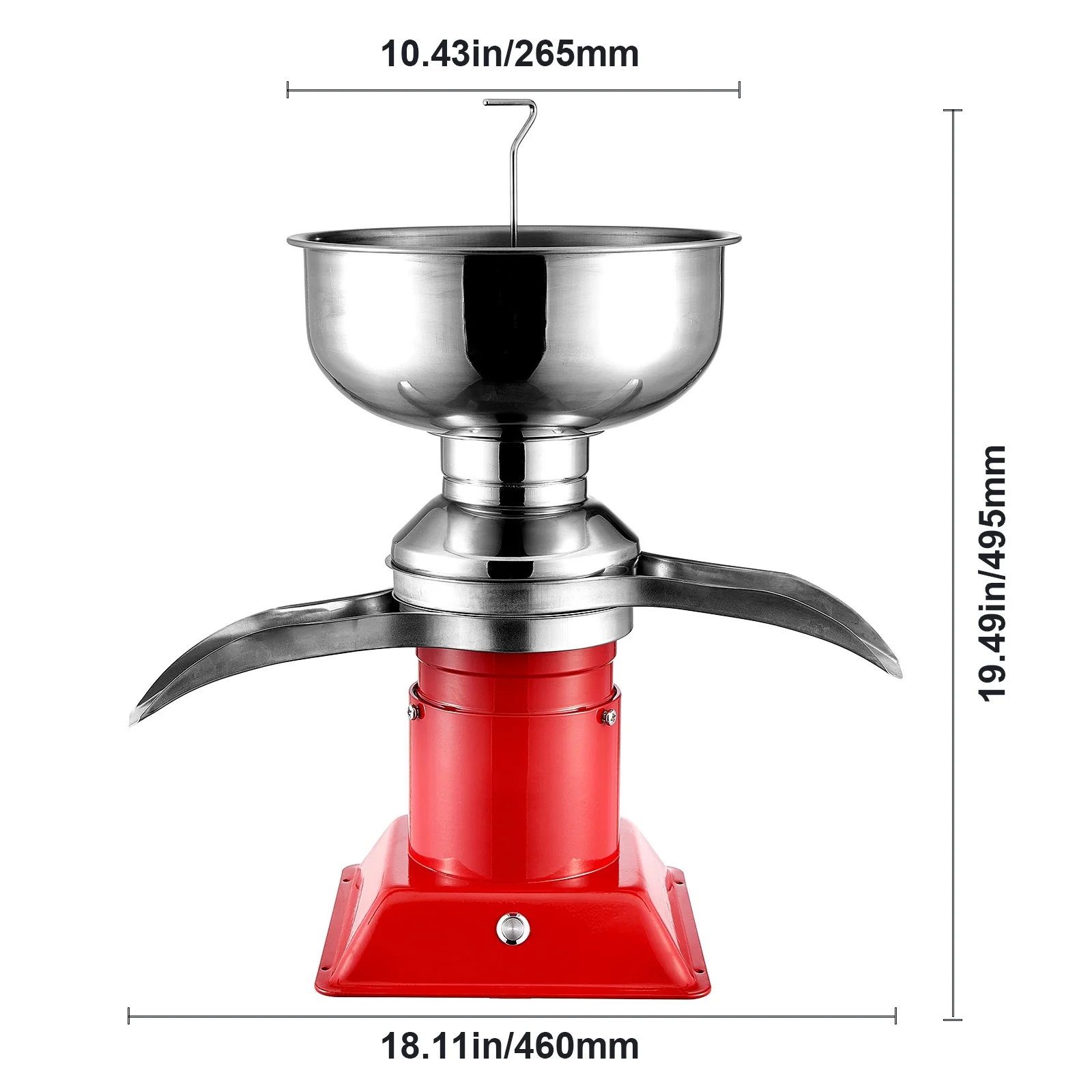 Dairy Cream Spin Separator, Constructed from 304 Stainless Steel, Electrical Cream Dividers, 100L/H Production 10500RPM Bovine Milk Separator, 30W Bovine Cream Separator, Milk Clarifier Image 8