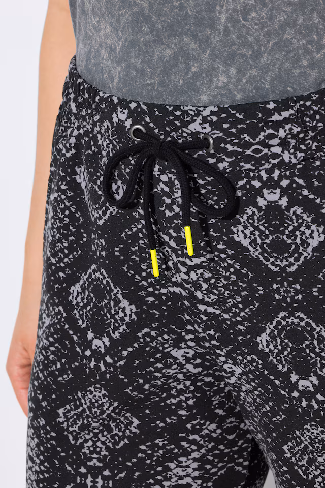 Snake Print Elastic Waist Joggers