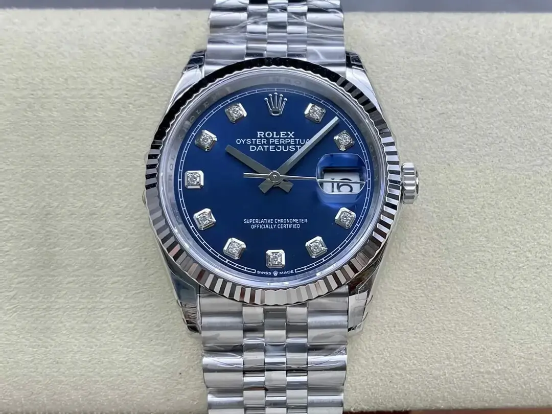 Rolex Datejust M126234-0037 36MM VS Factory Blue Diamond-set Dial