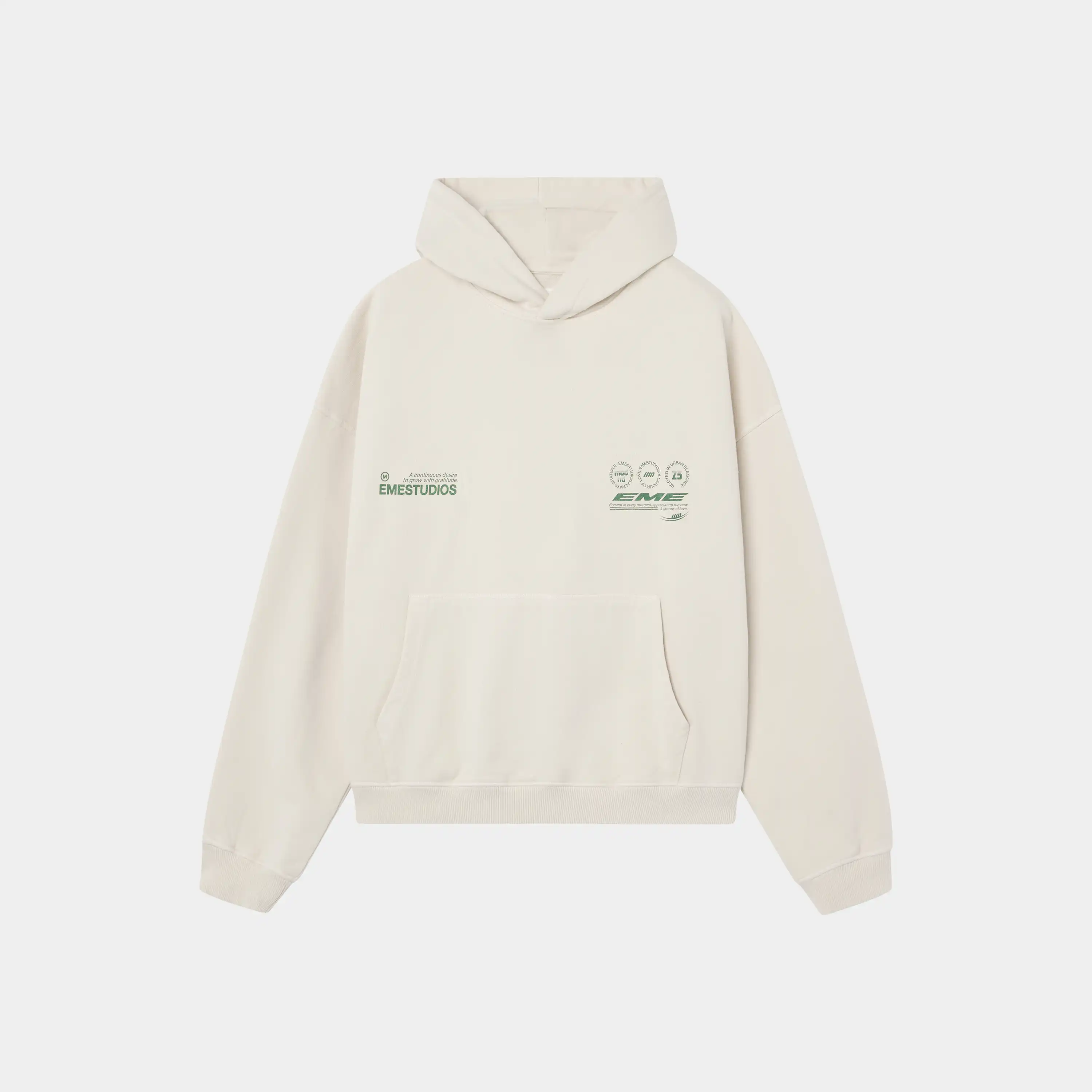 Stamp Off Sand Oversized Hoodie