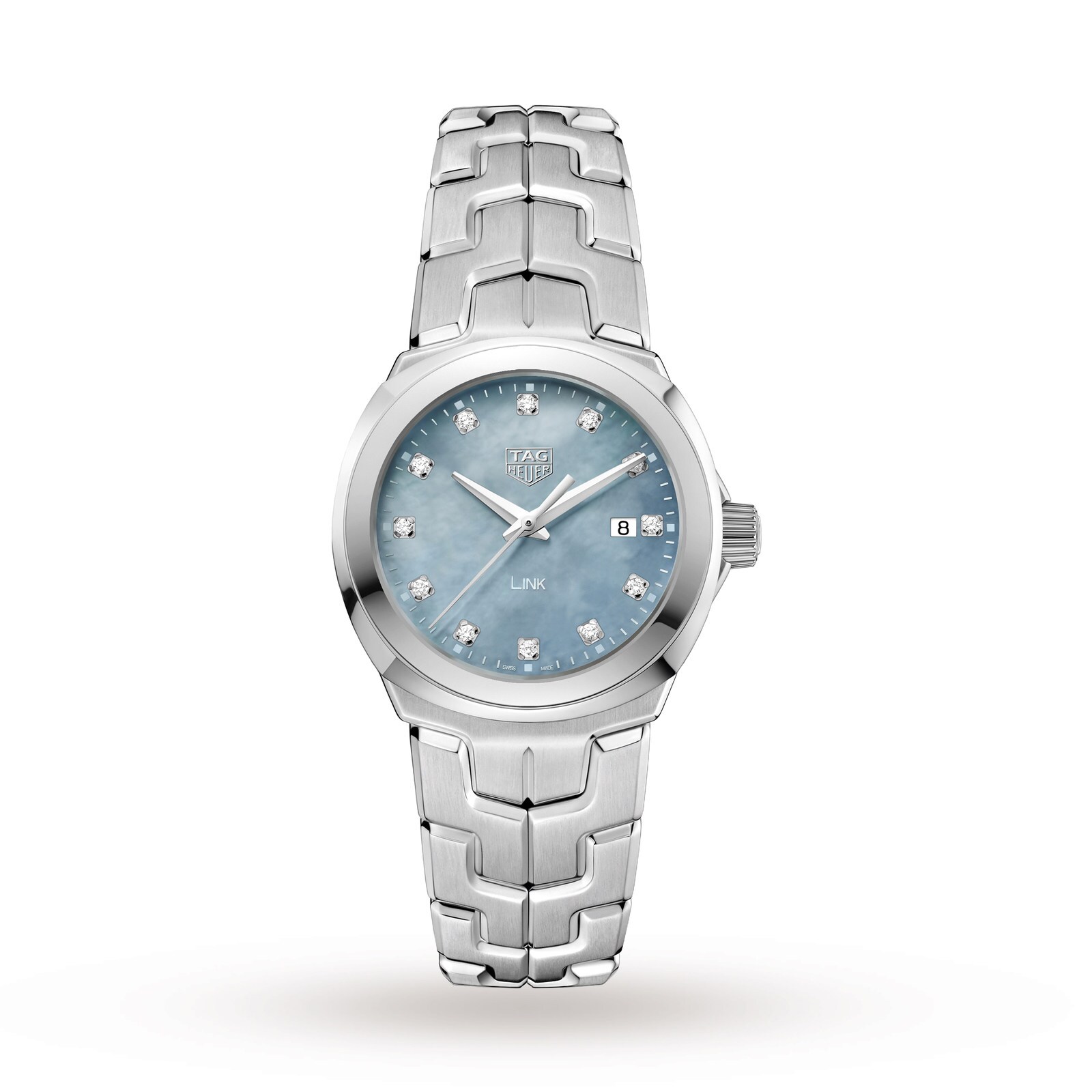 【Super Clone】TAG Heuer Link Quartz Date 32mm Mother Of Pearl Ladies Watch WBC1313.BA0600