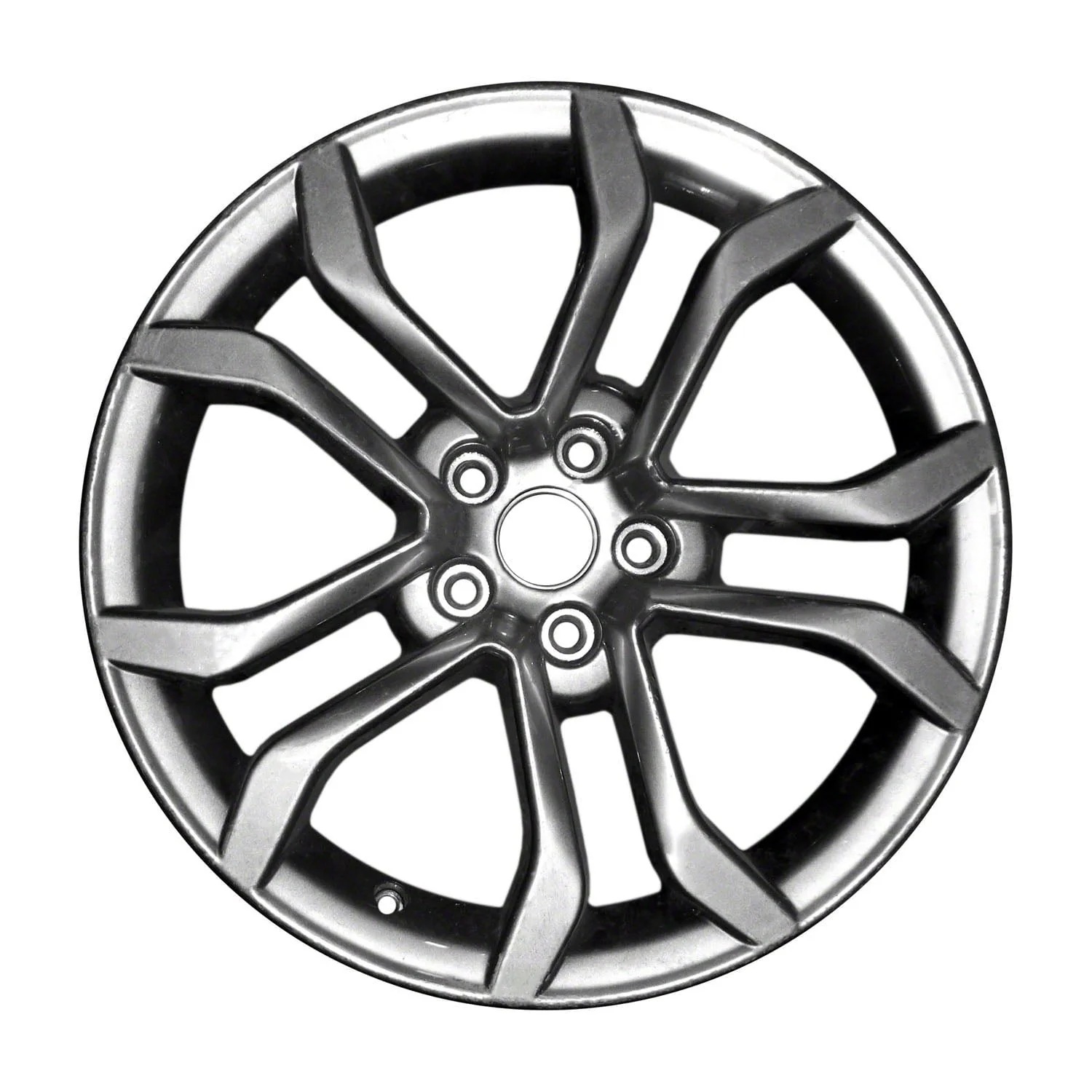 Kai 18 X 8 New Premium Replacement Aluminum Wheel Replica, All Painted Medium Silver Black Primer, Fits 2017 - 2020 Ford Fusion Kai 18 X 8 New Premium Replacement Aluminum Wheel Replica, All Painted Medium Silver Black Primer, Fits 2017 - 2020 Ford Fusion
