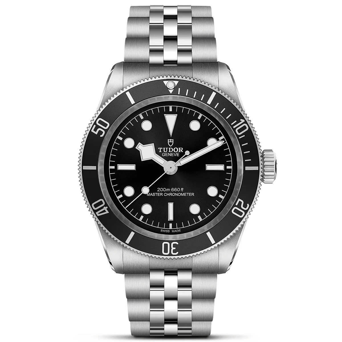 [Super Clone]Black Bay 41mm Black Dial & Bezel Men's Five-Link Bracelet Watch