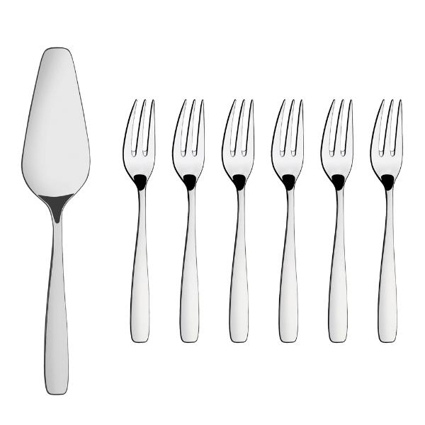Essentials kakespade + 6 gafler blank