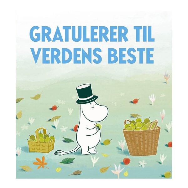Mummi dobbeltkort 7,5x7,5 cm Gratulerer til verdens beste