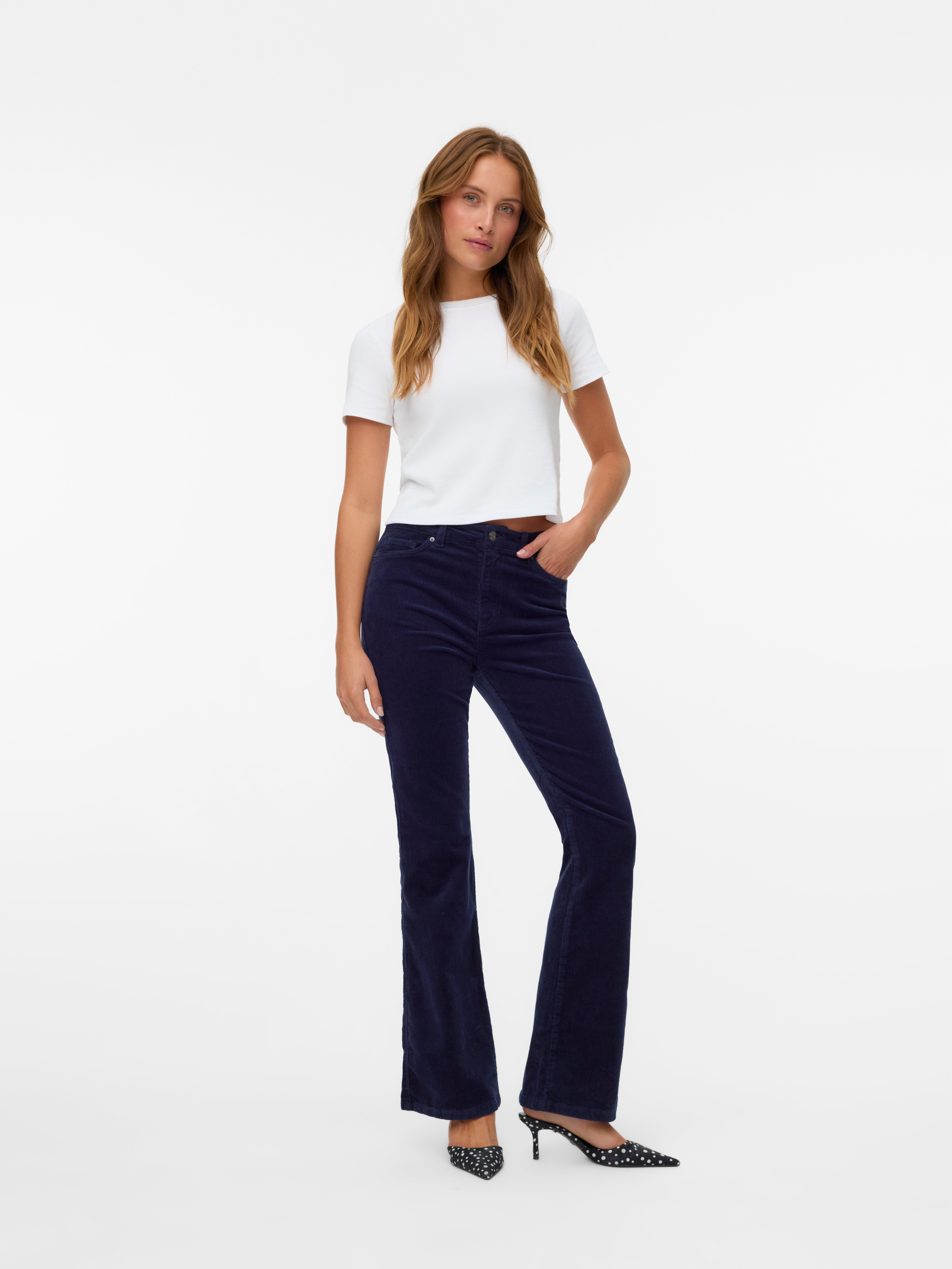 VERO MODA® VMSIGA High rise Corduroy Trousers