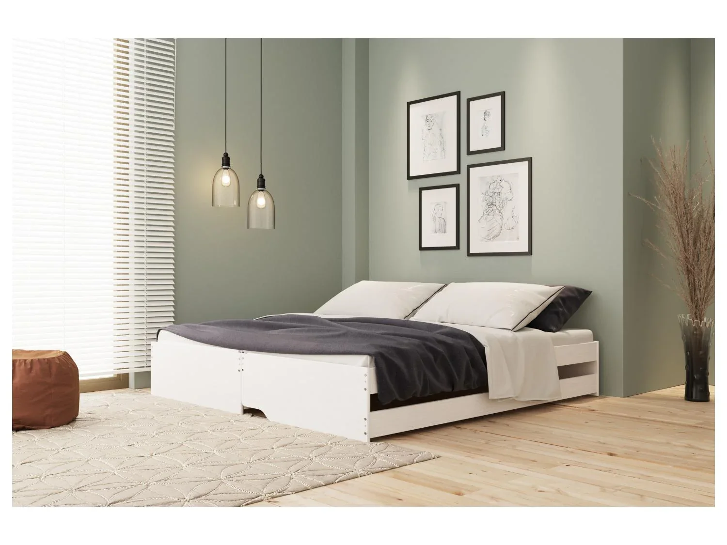 Inter Link Lit banquette Lotar, 3 places