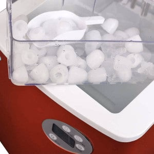Newair Countertop Ice Maker. Bullet Ice, 50 lbs/day - Red