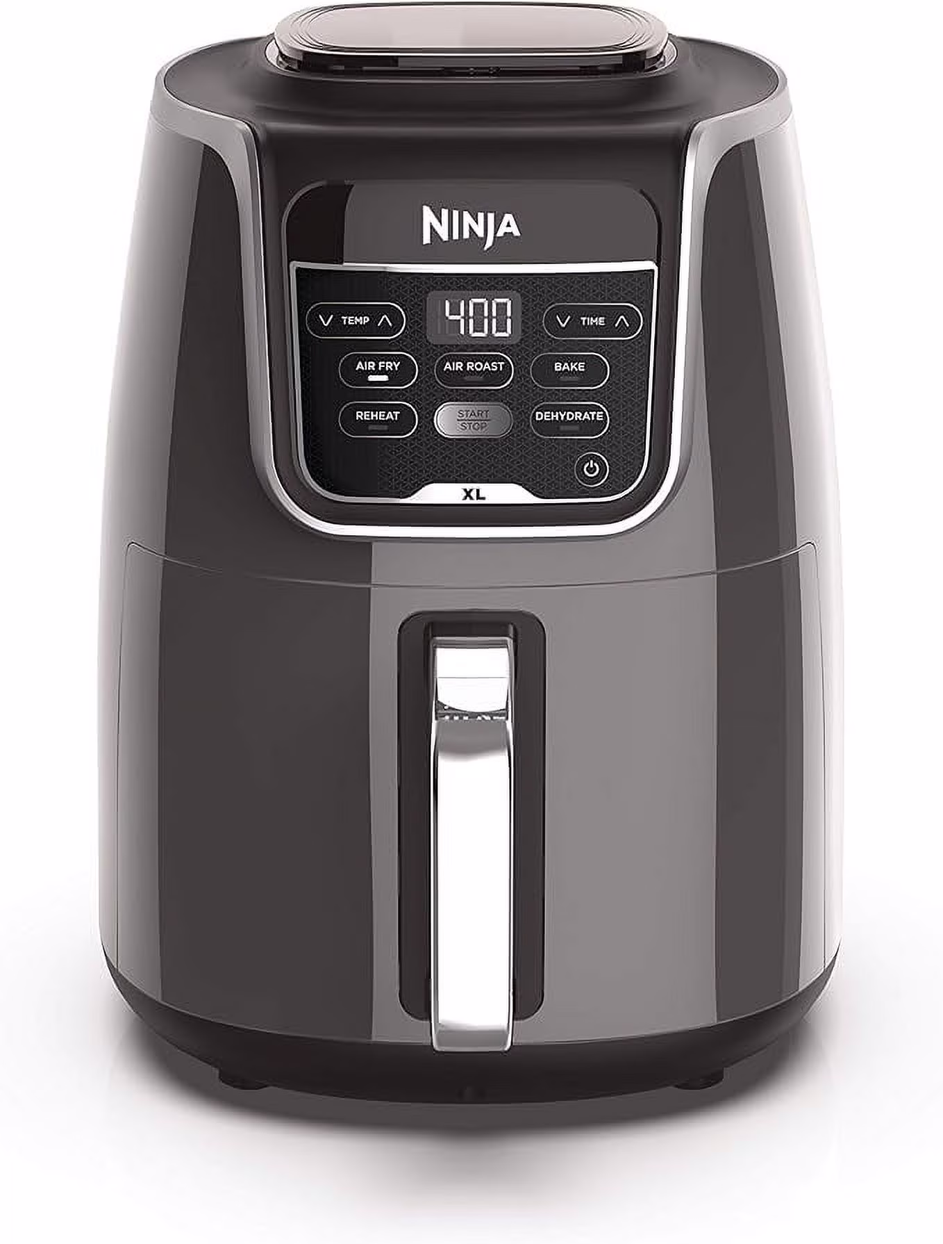 Ninja AF150AMZ Air Fryer XL, 5.5 Qt. Capacity That Can Air Fry, Air Roast, Bake, Reheat & Dehydrate, with Dishwasher Safe, Nonstick Basket & Crisper Plate and a Chef - Inspired Recipe Guide, Grey
