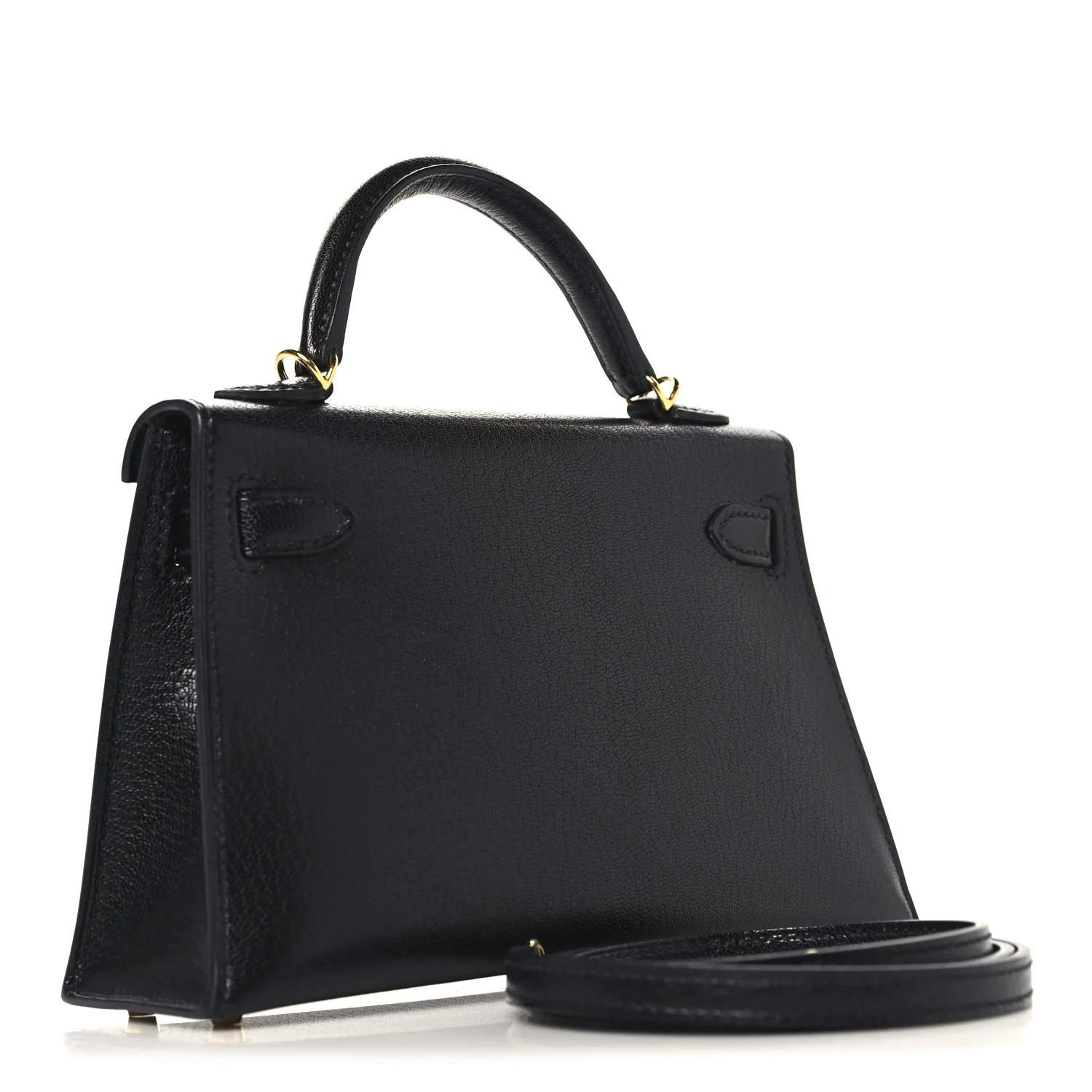 Chevre Chamkila Mini Kelly Sellier 20 Black