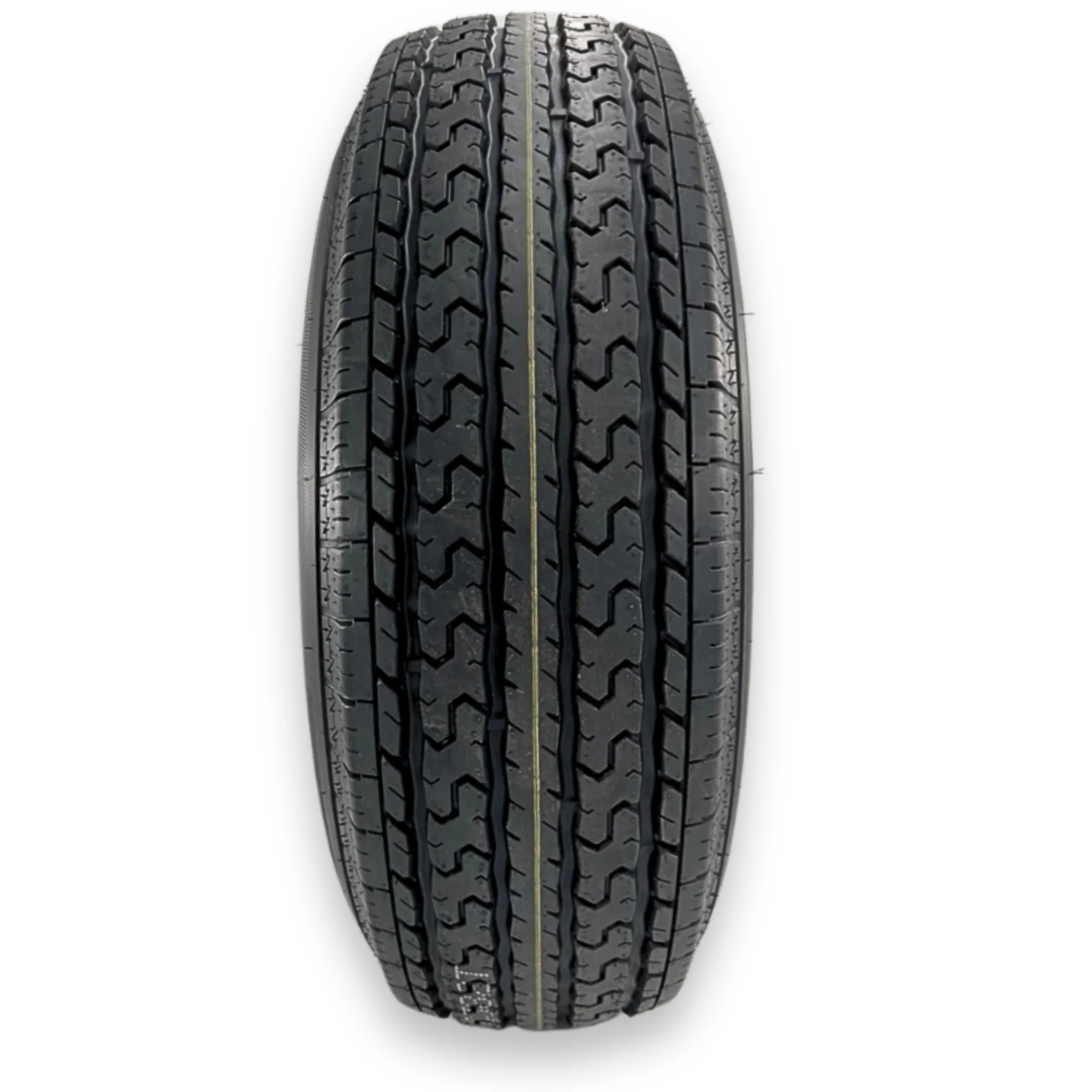 Rubbermaster ST205/75R15 6 Ply Highway Rib Tire and 6 on 5.5 Eight Spoke