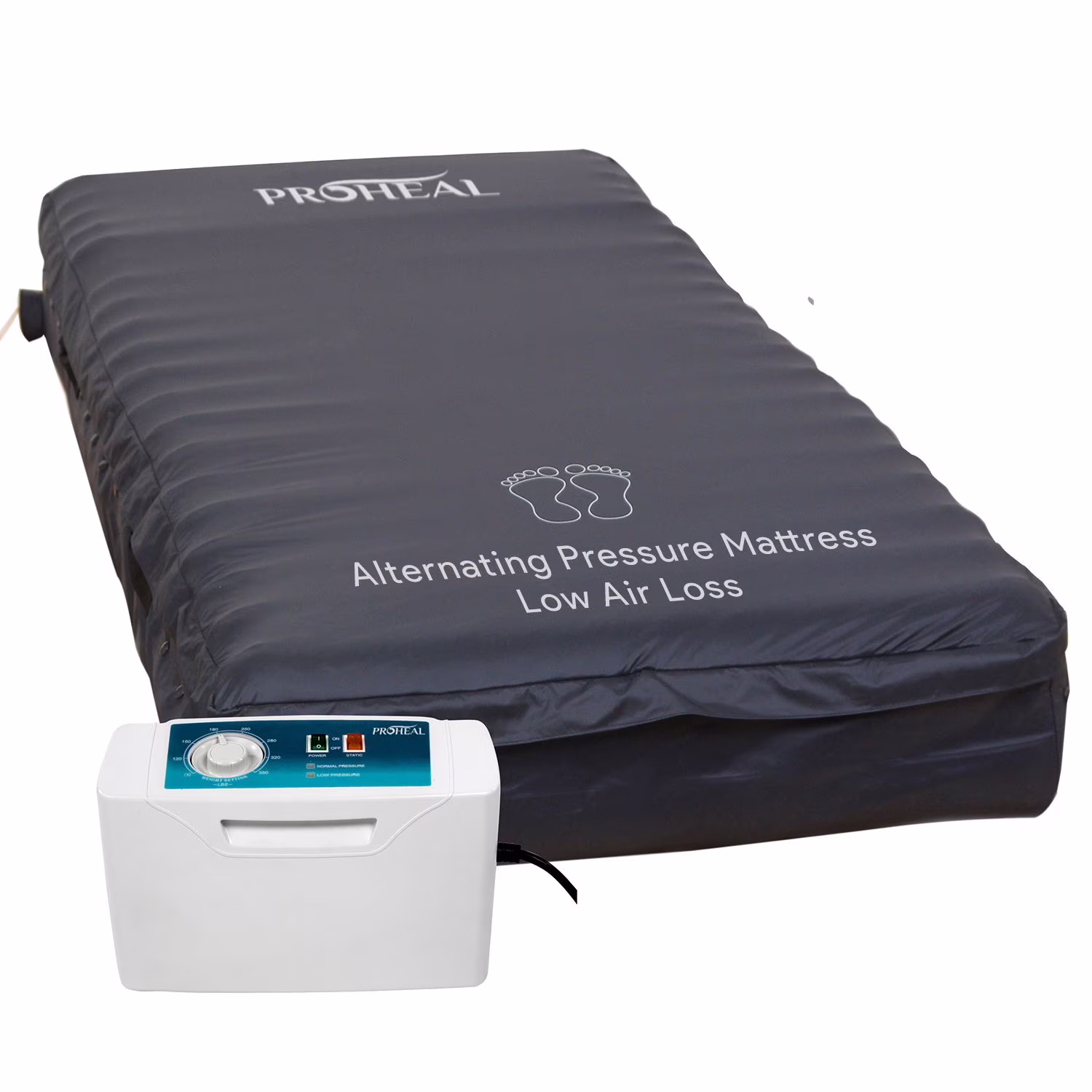 Low Air Loss Alternating Pressure Air Mattress with Pump Stages I-III Bed Size: 36�� x 80�� Bed Thickness: 8 inch(Without Raised Rails)