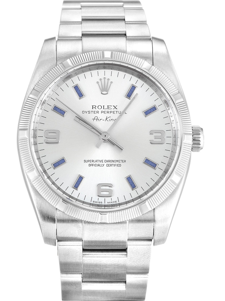 [super clone]Rolex Air-King 34mm Silver Dial 114210-2