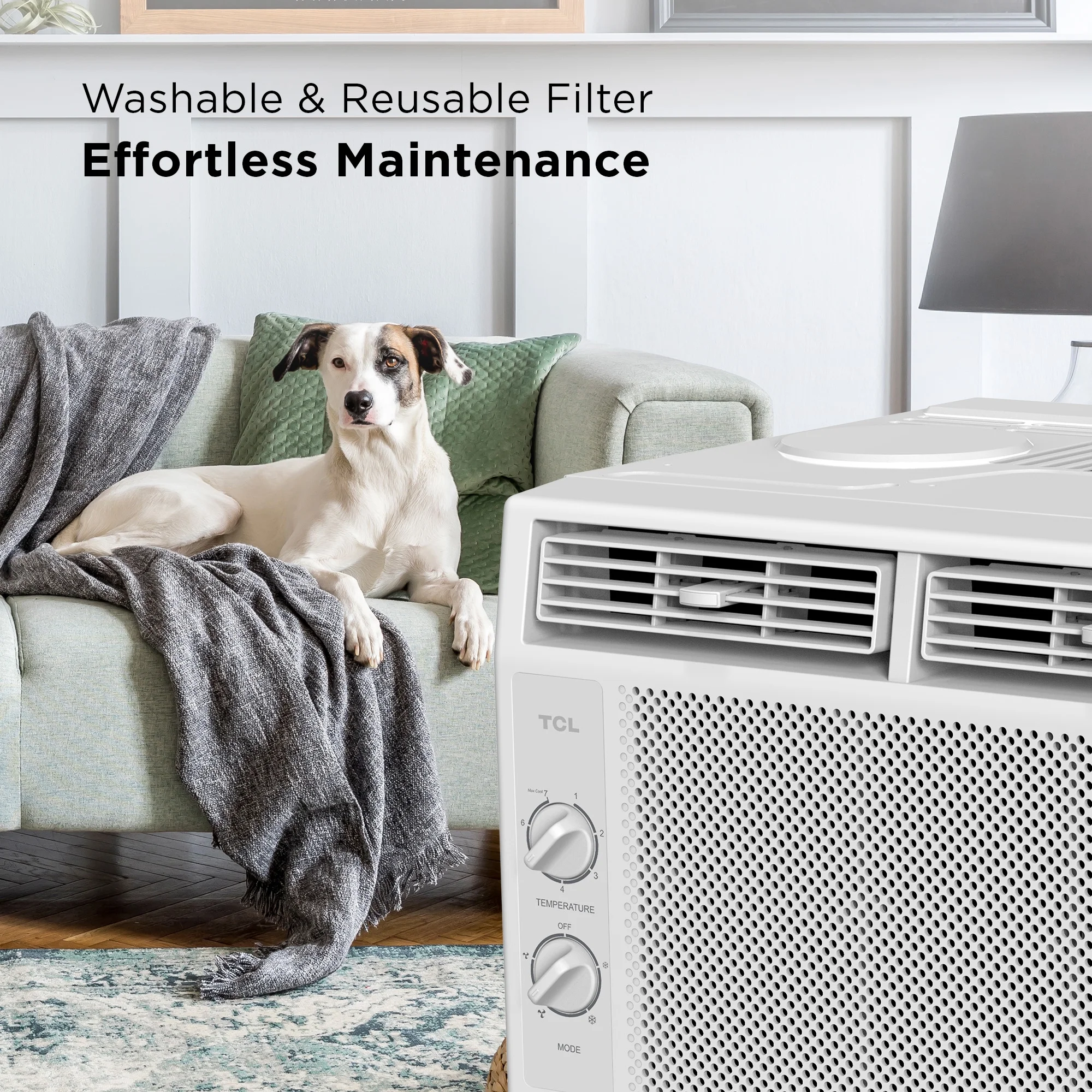5,000 BTU Mechanical Window Air Conditioner, White, W5WM-3(White) - Image 9