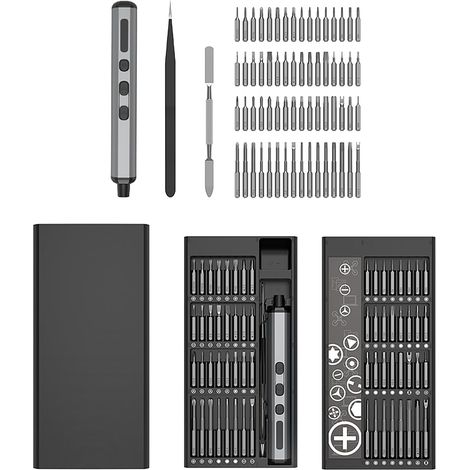 Kit de tournevis électrique 68 en 1, pour la réparation de téléphones, de voitures et d'ordinateurs — vue 3