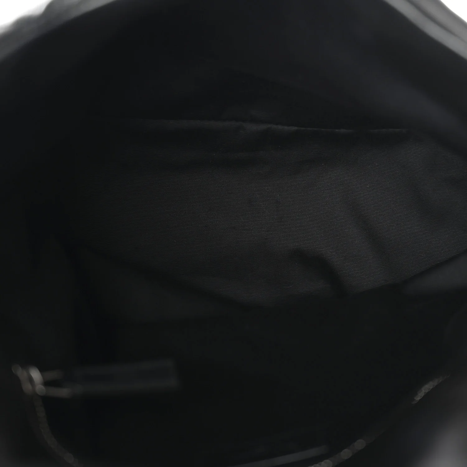 Lambskin Quilted Medium Loulou Puffer Monogram Chain Satchel Black