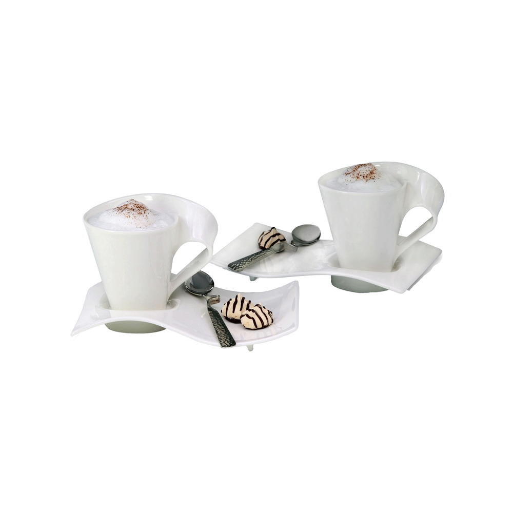 NewWave Coffee set - White, Premium Porcelain