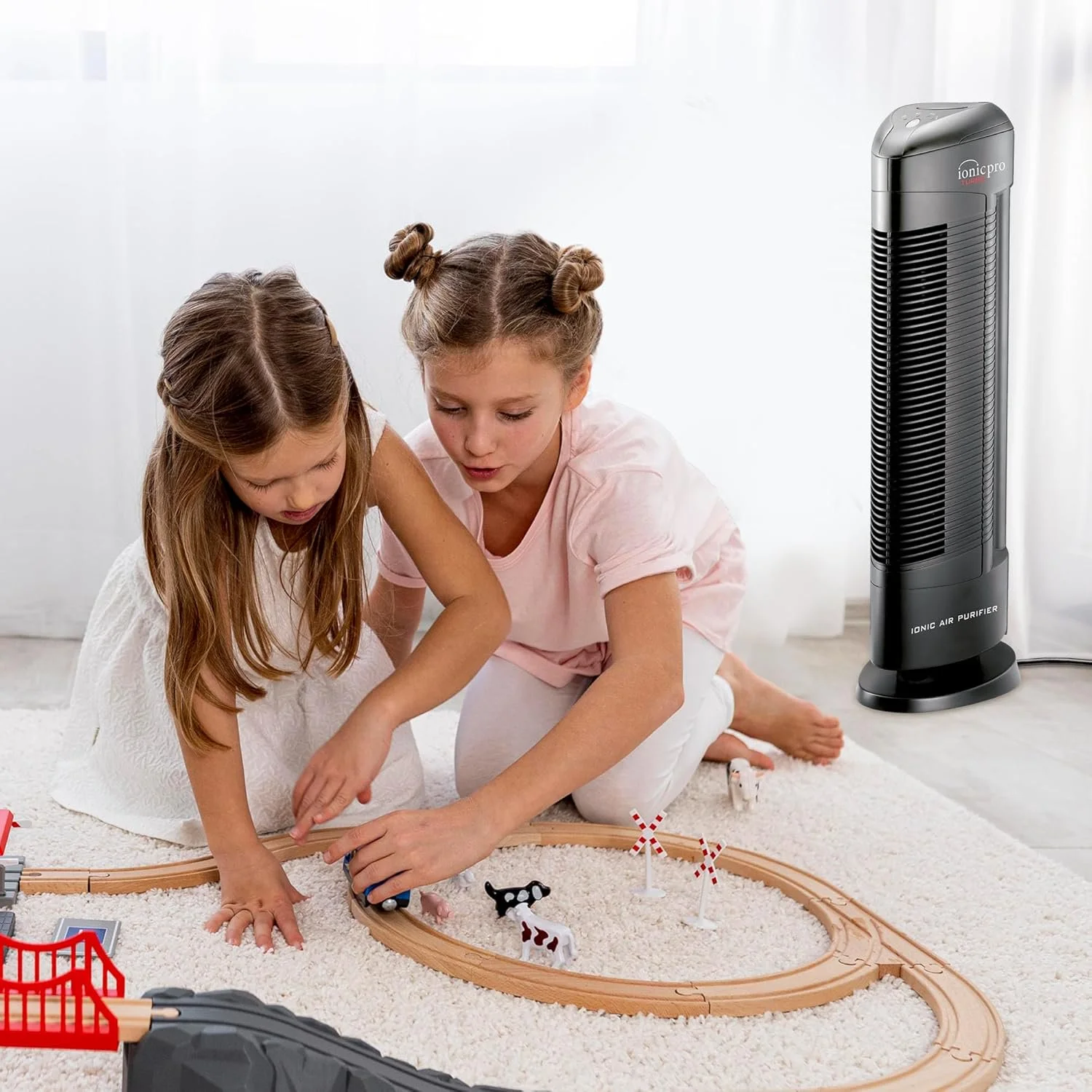 Ionic Pro Turbo (TA550) Ionic Air Purifier Tower for Home, Quiet Ionic Filterless Design, Covers Up to 500 Sq. Ft., Removes Odors, Smoke, Dust, and Allergens - Image 10