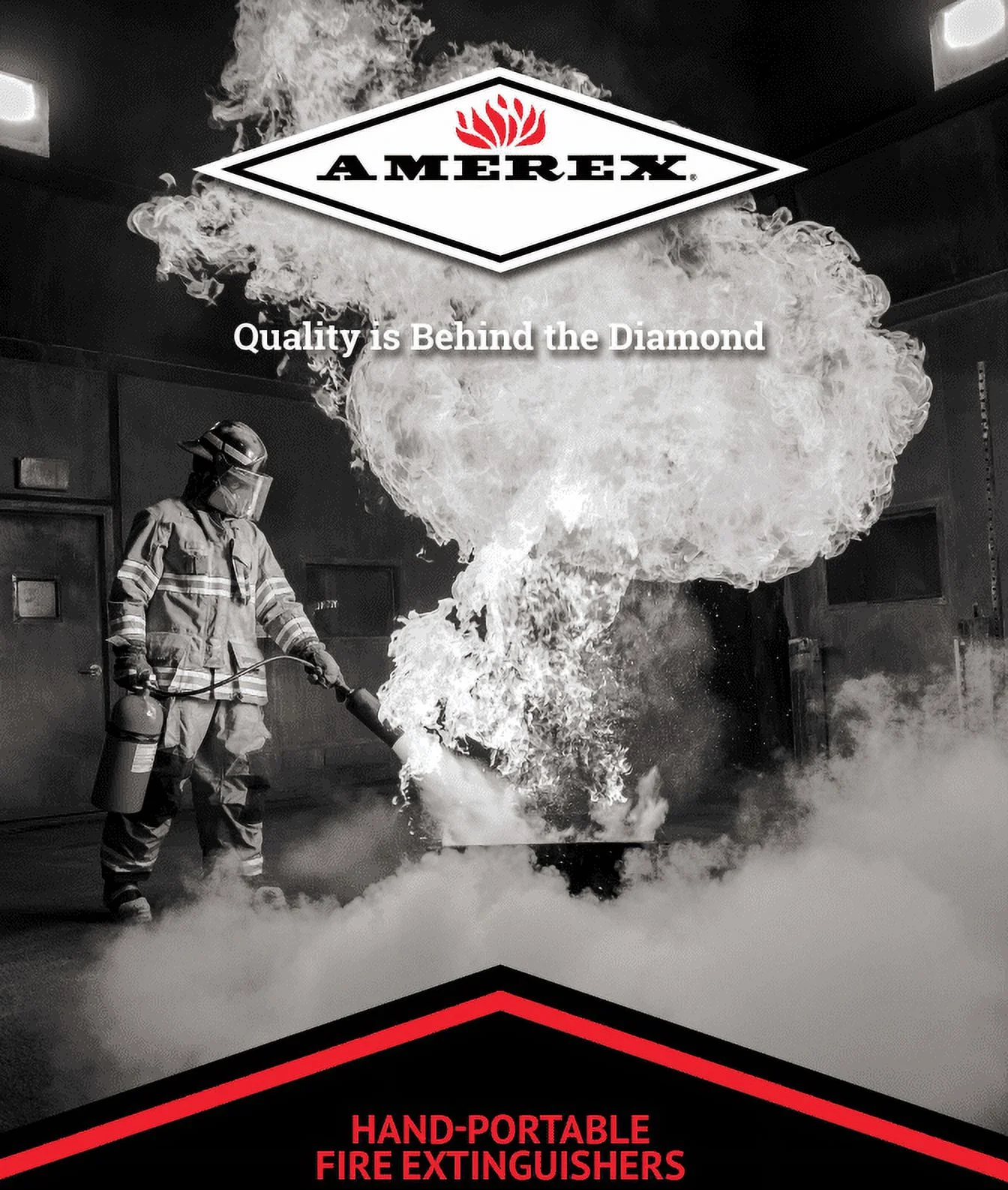 Amerex B402, 5 lb ABC Dry Chemical Fire Extinguisher with Aluminum Valve, Pack of 3