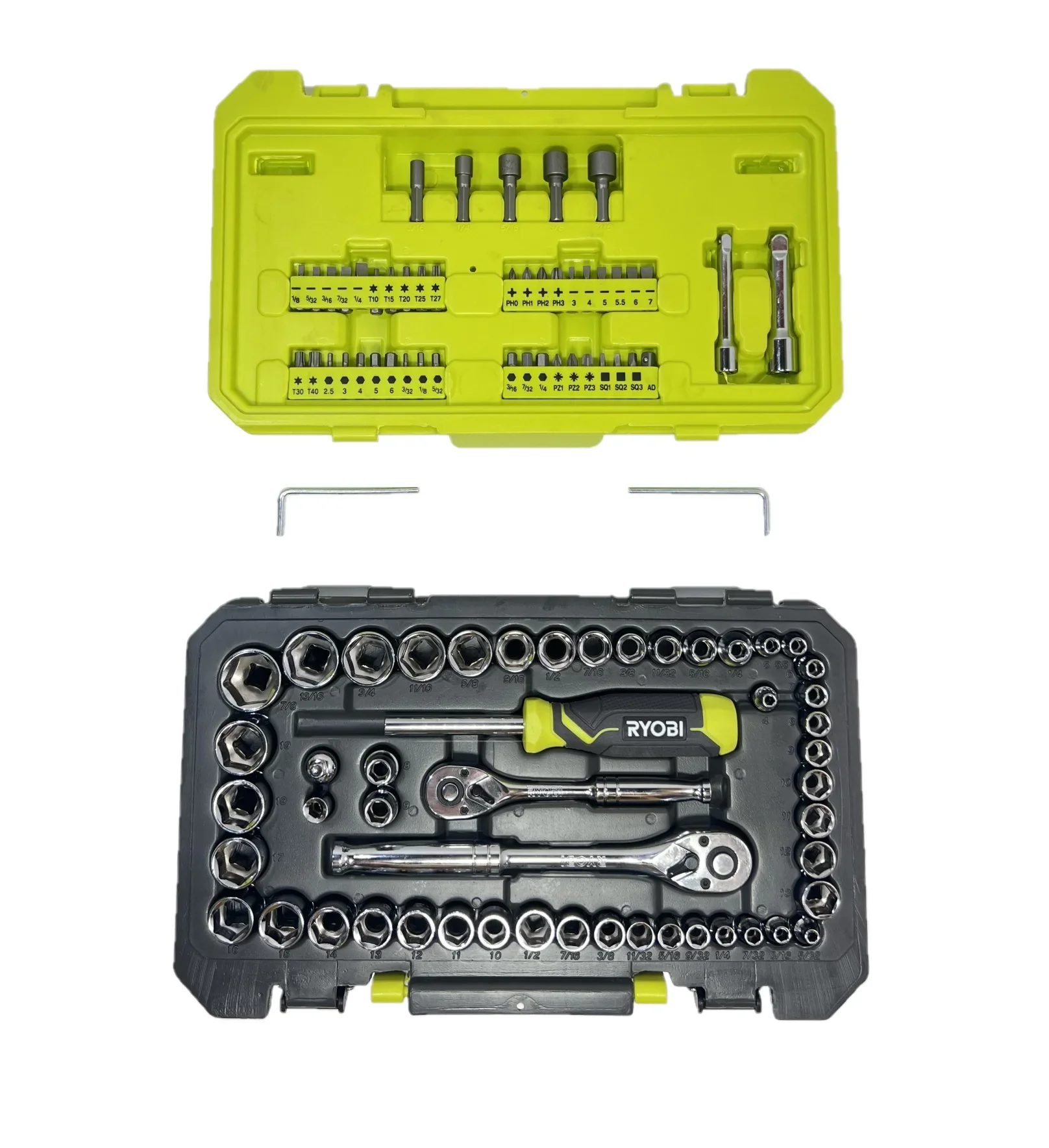 RYOBI 97 PC. 1/4 & 3/8 Drive Mechanics Set - RHMTS49701