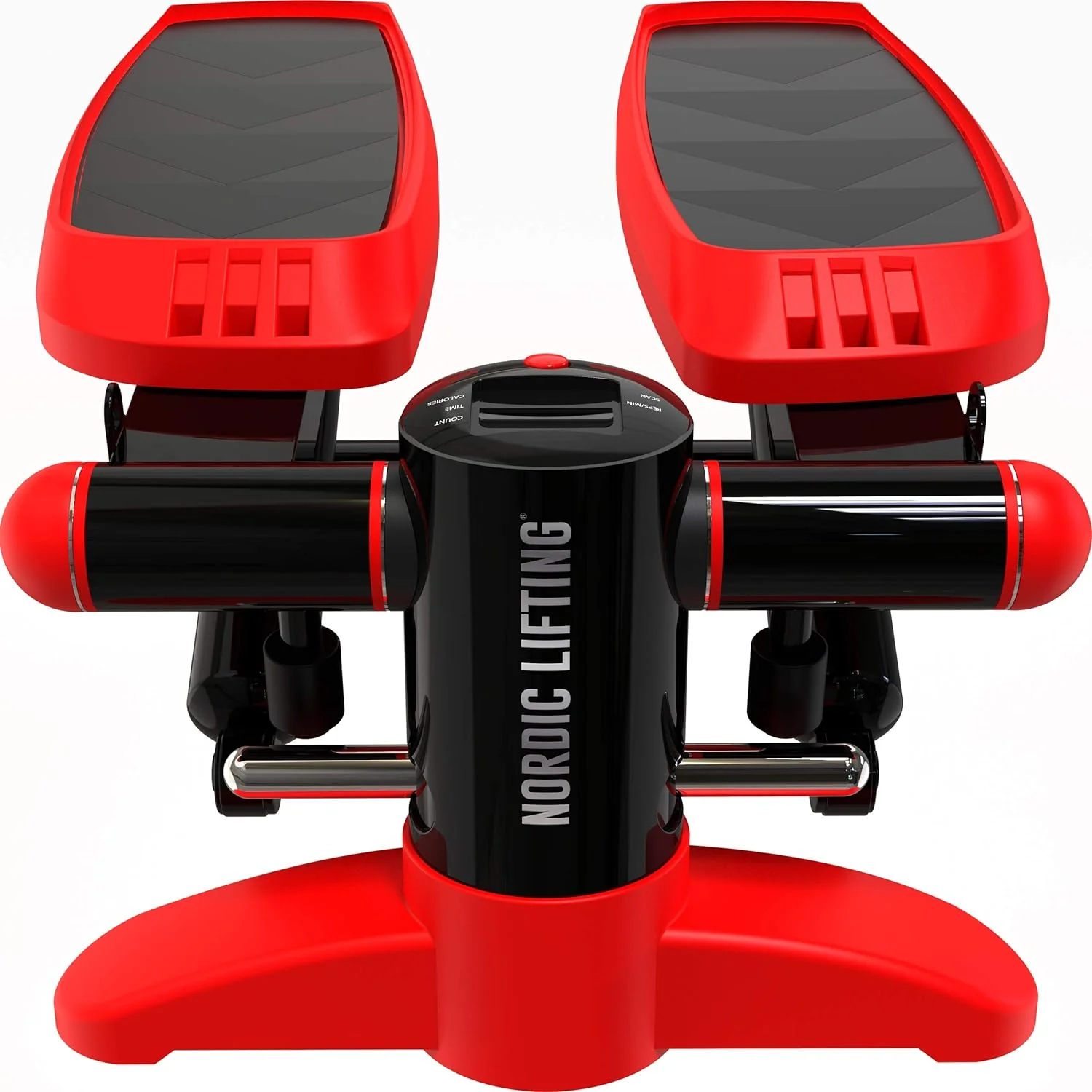 Mini Stepper & Stair Climber Machine - w/Resistance Bands Set - Built in Monitor by Nordic Lifting