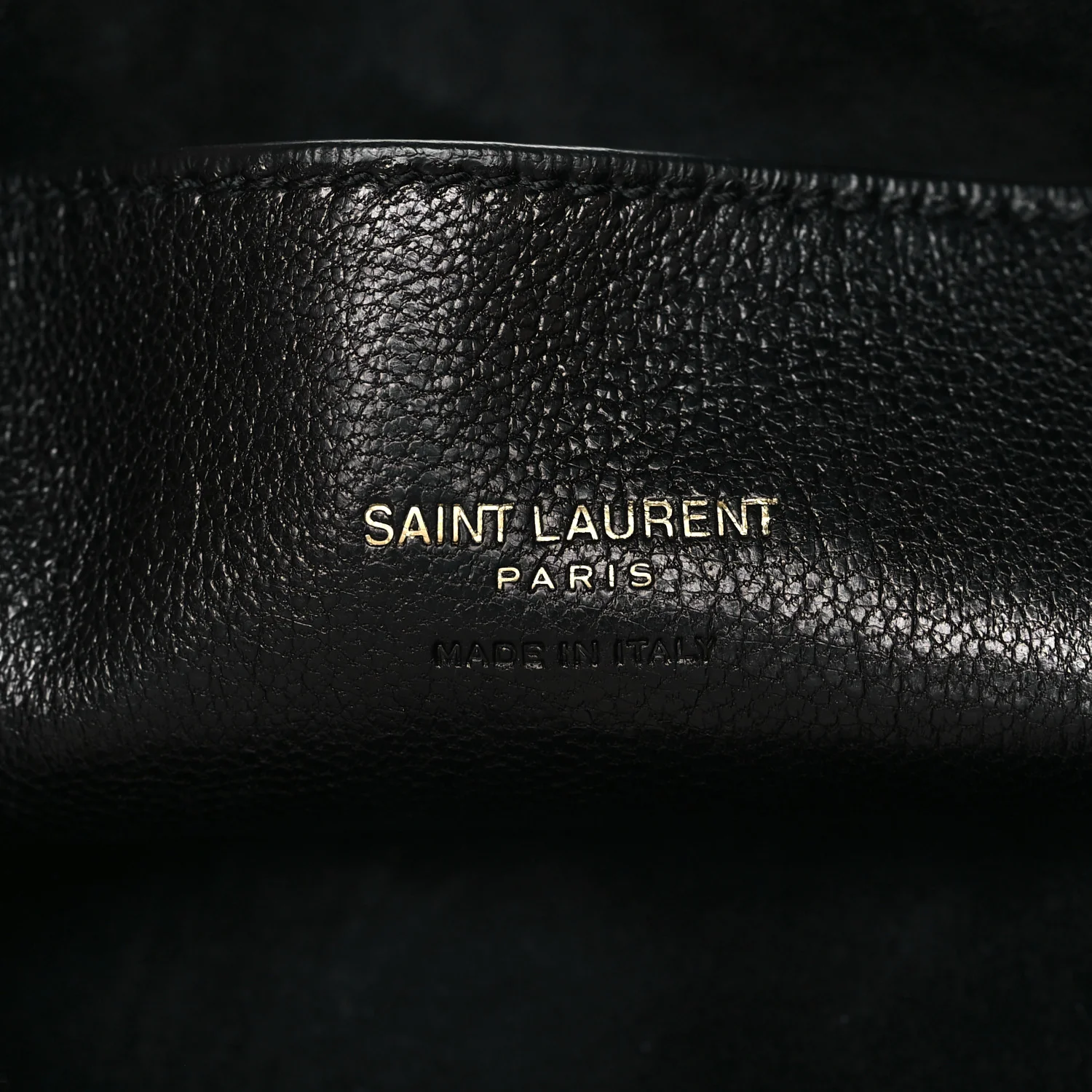 Lambskin Pochon Shoulder Bag Black