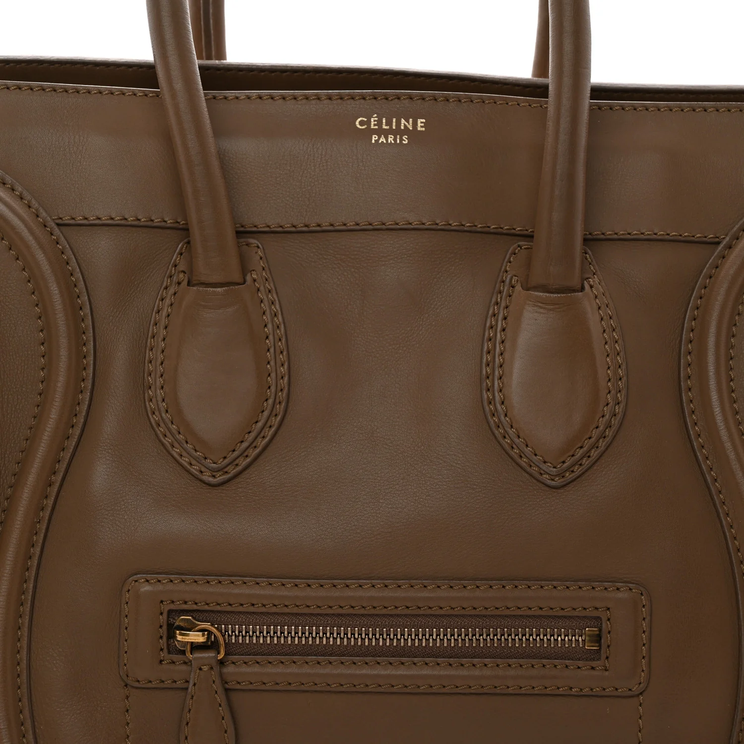 Smooth Calfskin Mini Luggage Camel