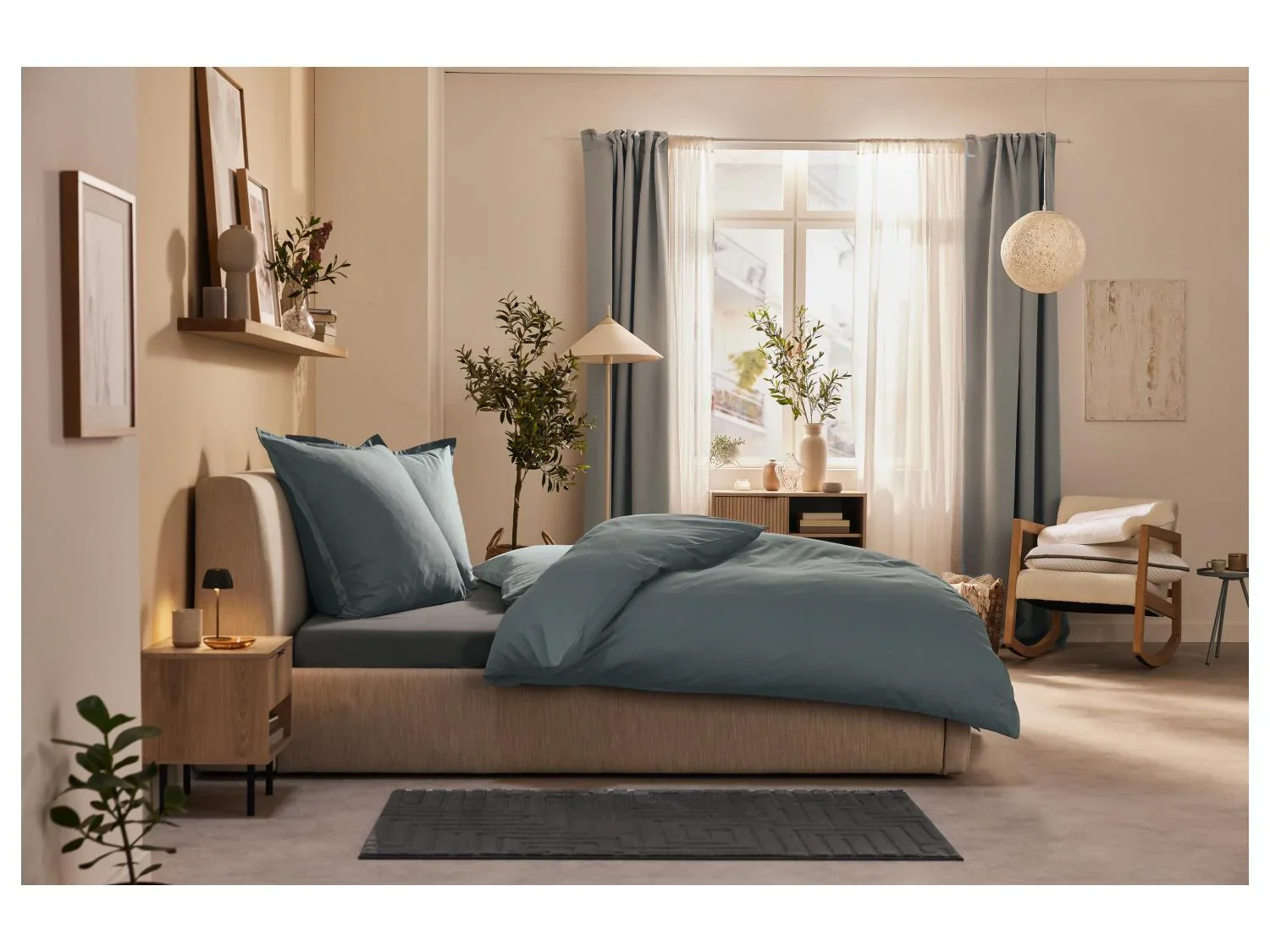 LIVARNO home Parure de lit en satin de lyocell, 260 x 240 cm