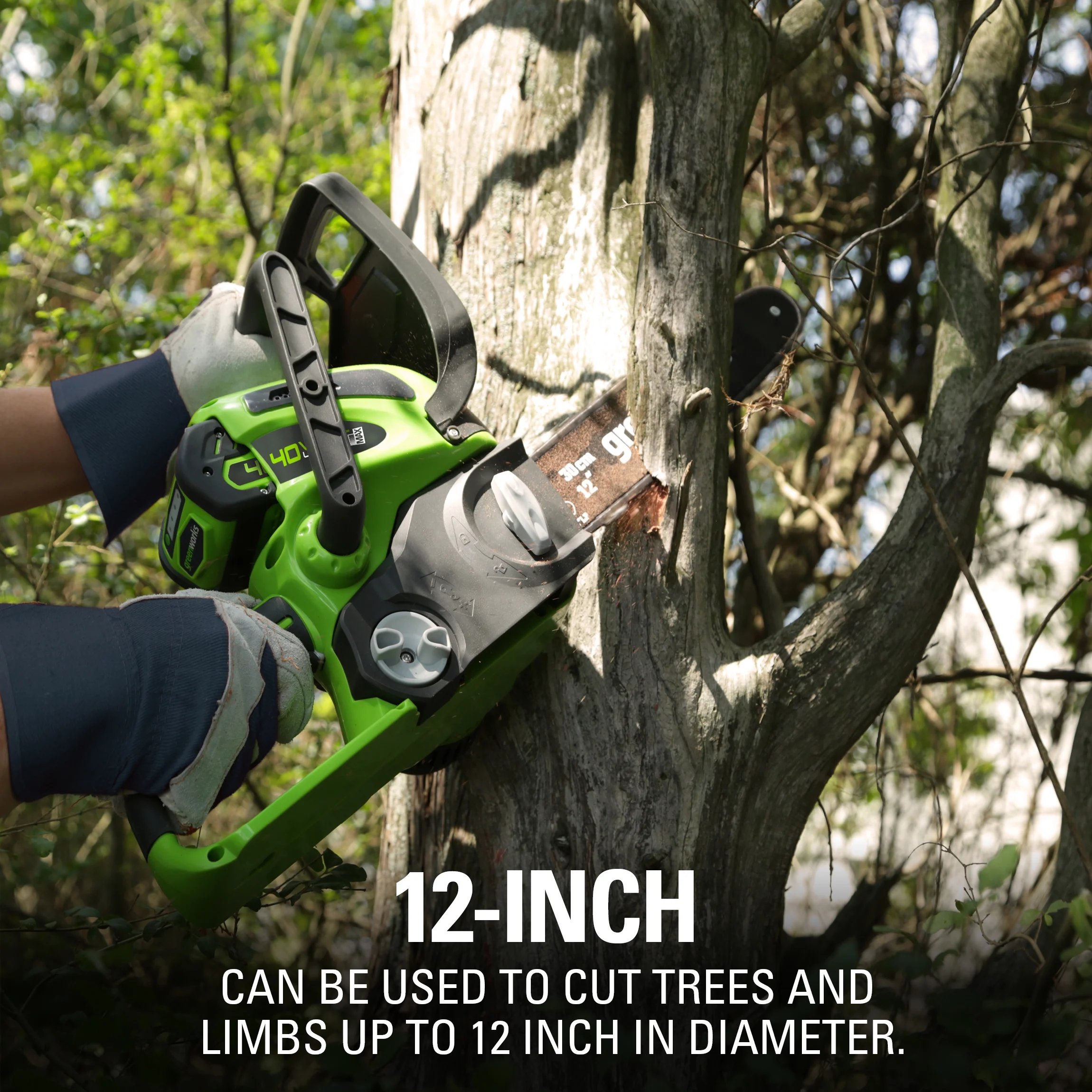 12" 40 V Battery Powered Chainsaw - Image 6