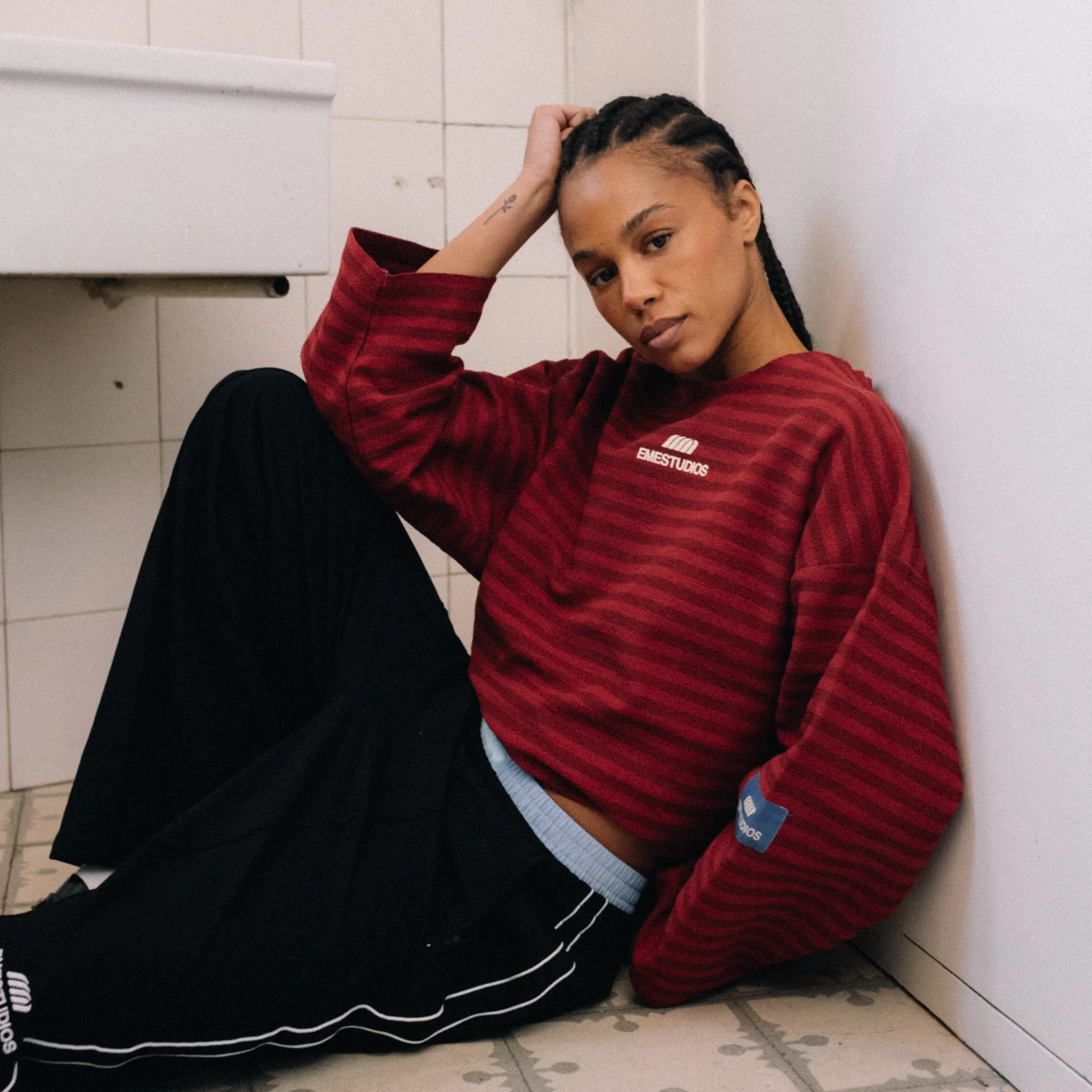 Sade Redwood Reverse Crewneck