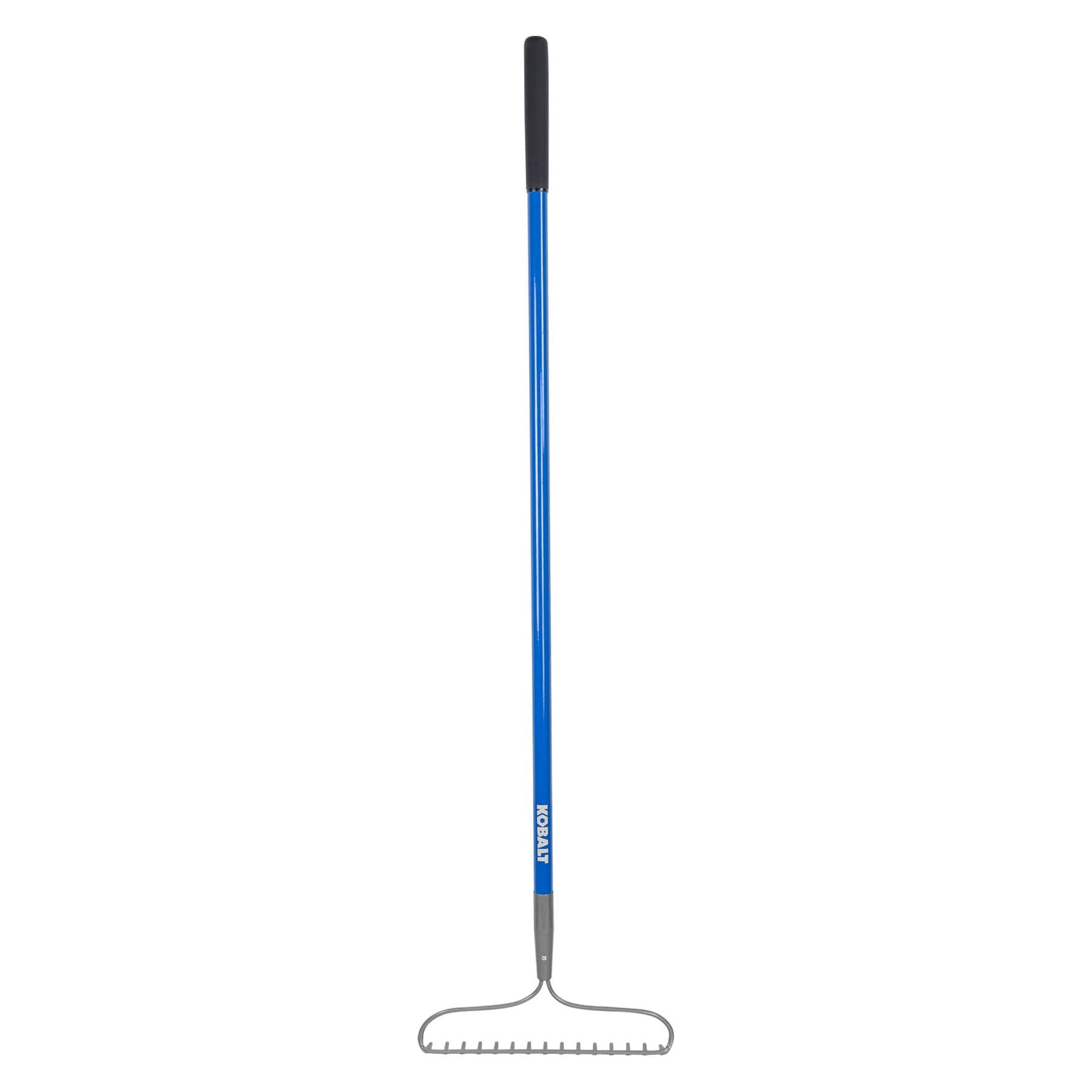 Kobalt 54-in L Fiberglass-Handle Steel Garden Rake