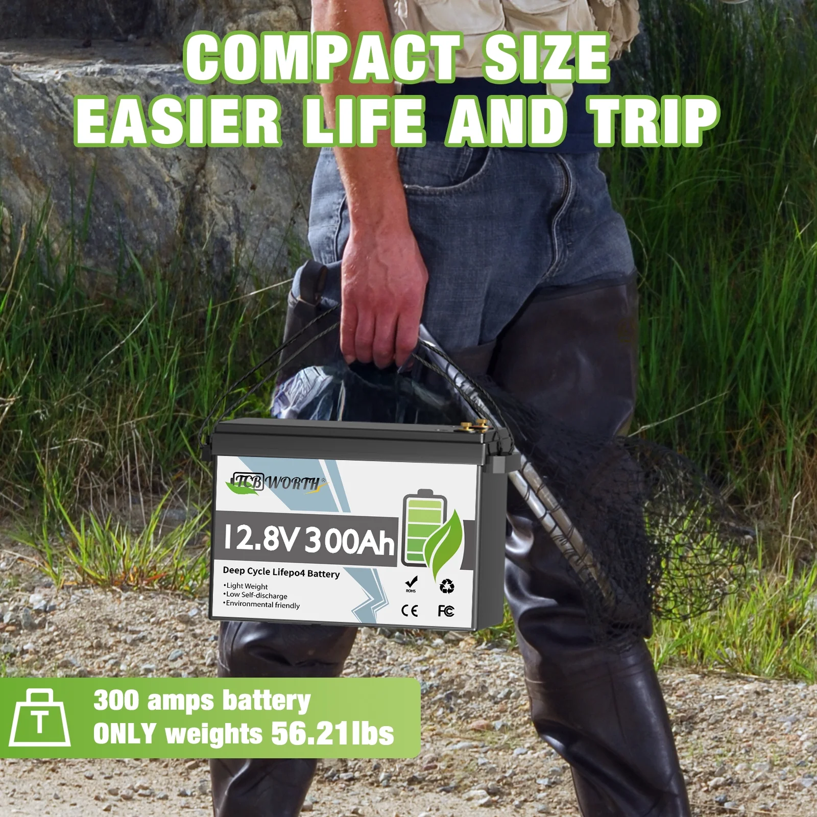 12V 300Ah LiFePO4 Battery, Lithium Batteries for RV,Solar,Trolling Motors,Marine,Van,Camping,Home Energy Storage,off-Grid,Built in 200A BMS,15000+ Deep Cycles - Image 10