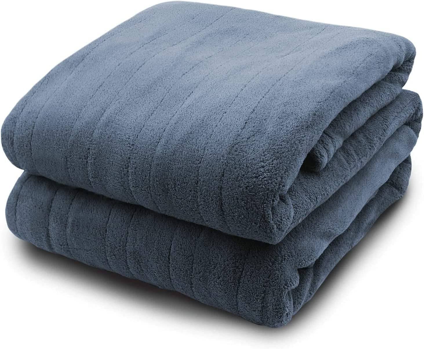 Biddeford Blankets Comfort Knit Electric Blanket, King, Navy