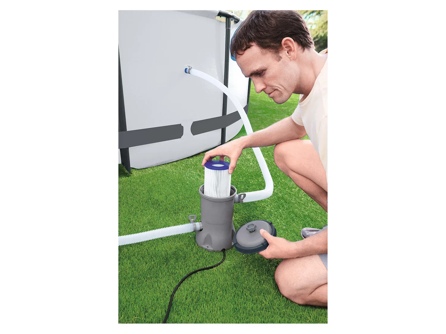 Bestway Pompe de piscine, 3028 l/h