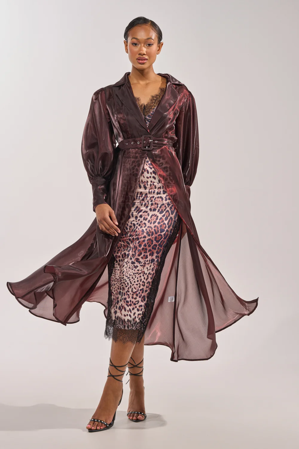 PRETTY LIL THING ORGANZA TRENCH - Akira Store
