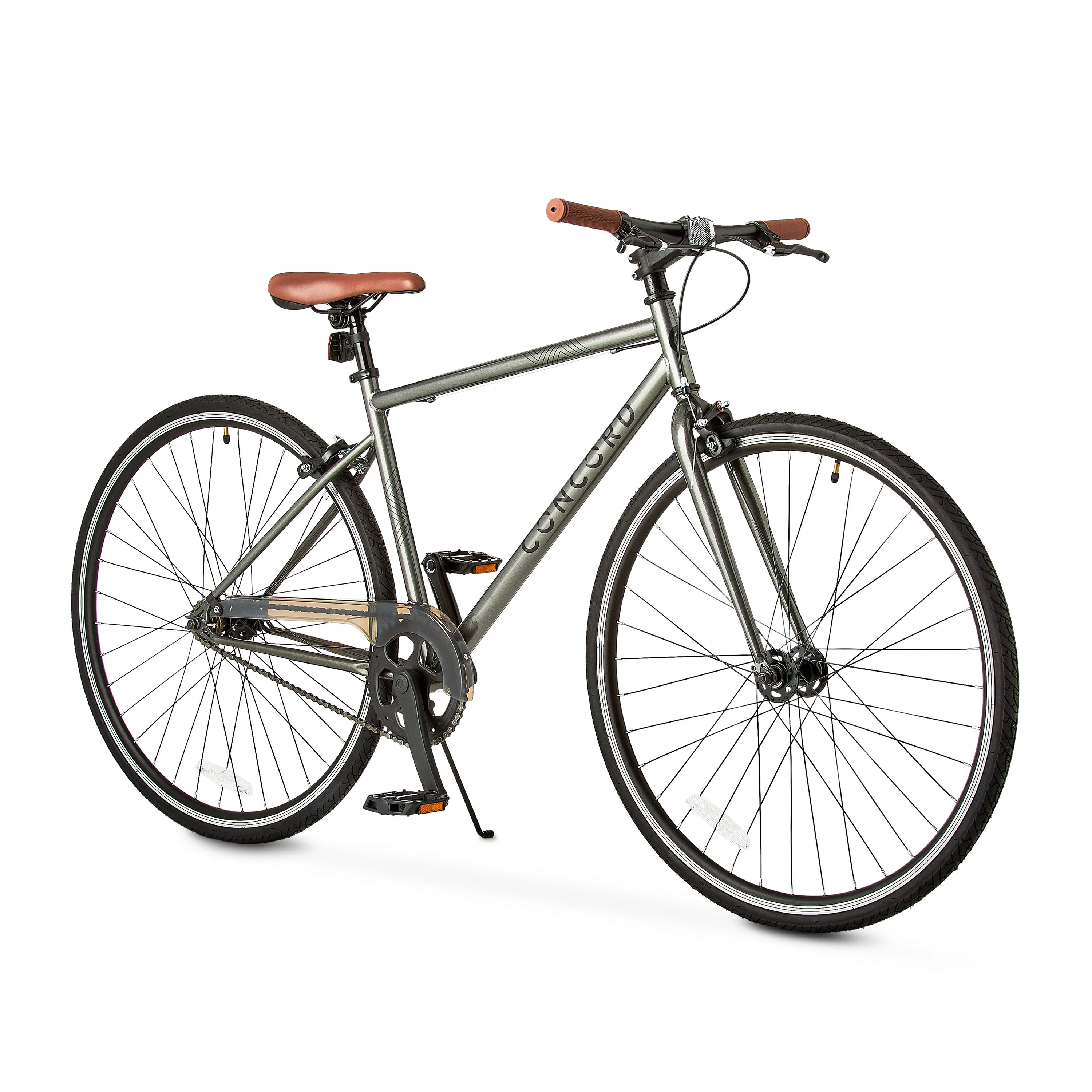 Envoy City Road Bike, 700C Wheels, Grey, Fits Rider 5'4" 6'2", Unisex, Adult - Image 3