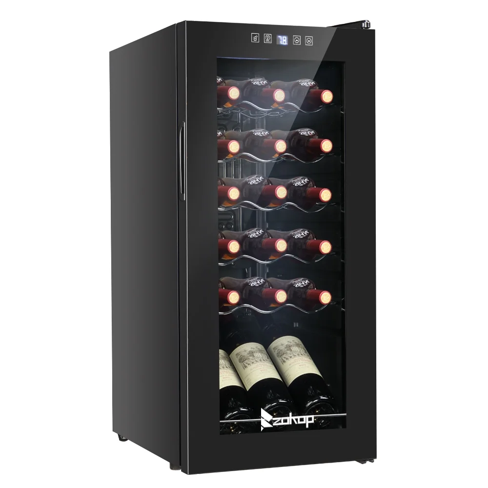 18 Bottle Compressor Wine Cooler Freestanding Wine Fridge, Fast Cooling, Low Noise(1.8cu.ft/18bottle) - Image 8