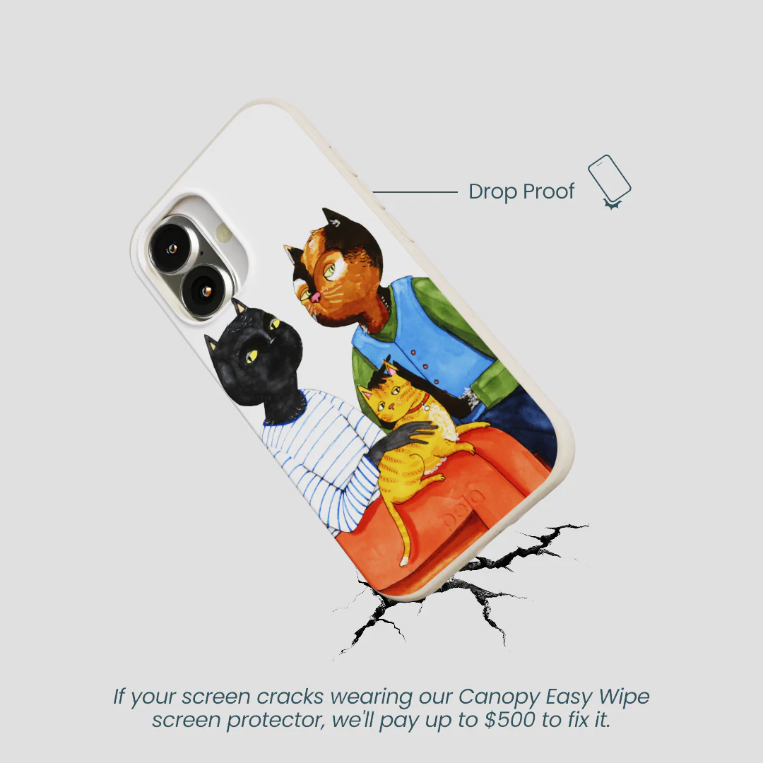 London Fog Cat People iPhone 16 Case