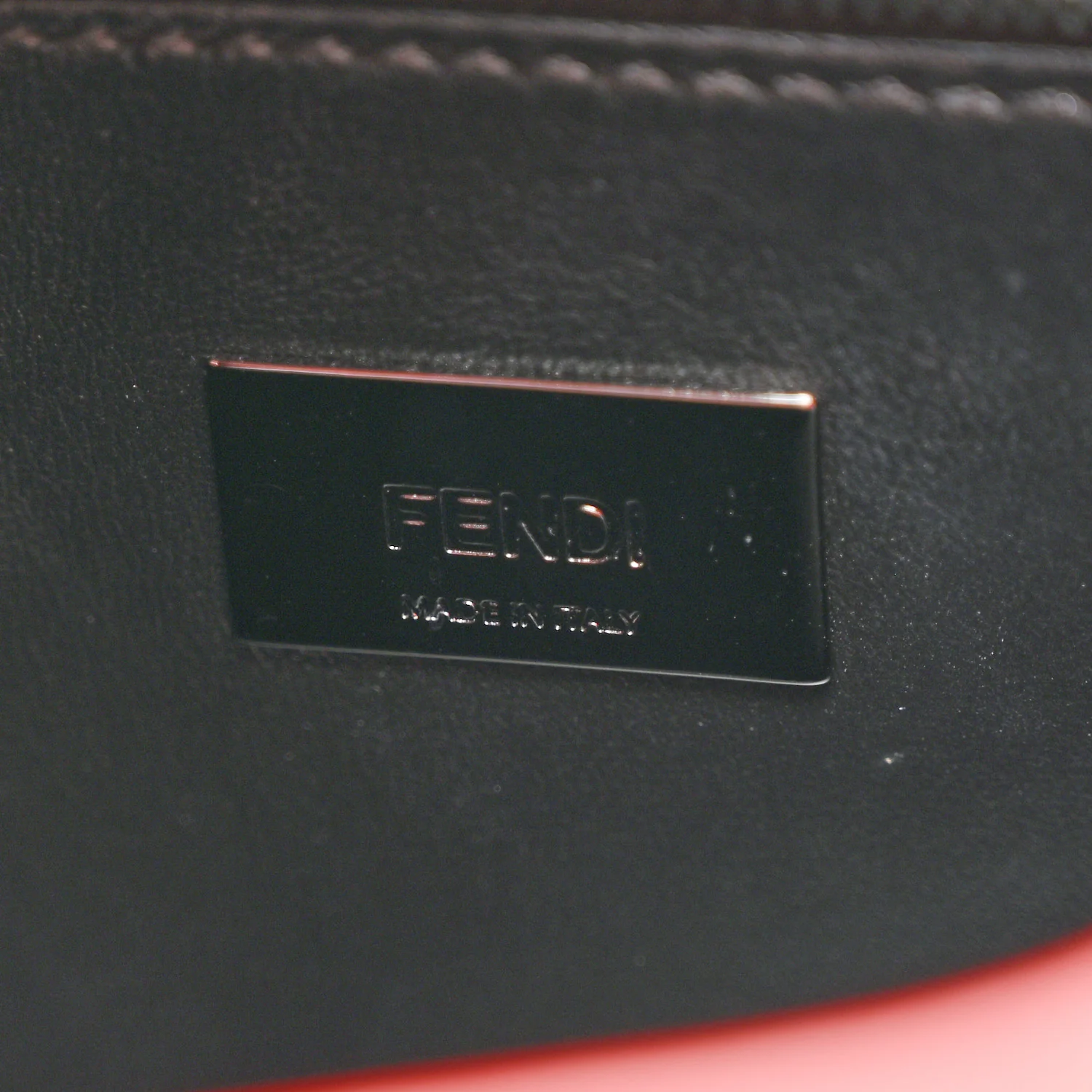 Vitello Seta Nappa Mini Plexi Handle Peekaboo Iconic Satchel Pomodoro