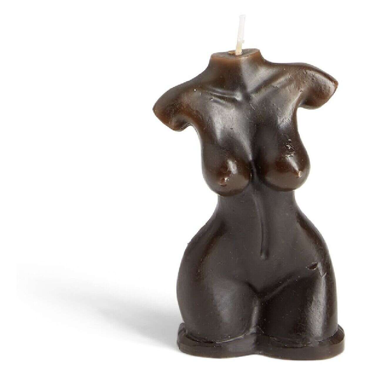 Bougie buste noir 5x3,5xH7,5cm